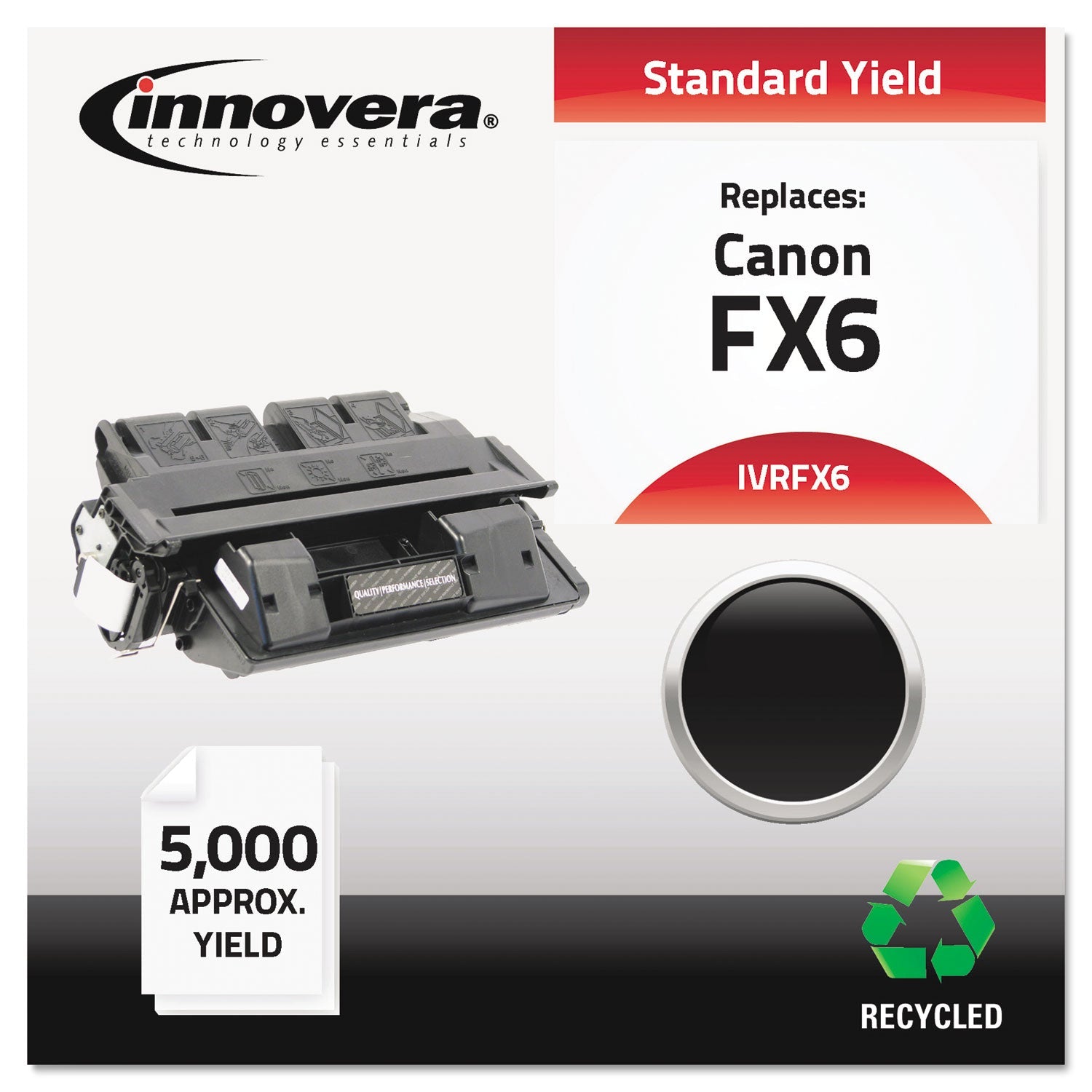 Innovera® Remanufactured Black Toner, Replacement for FX-6 (1559A002AA), 5,000 Page-Yield - Bloom Skins