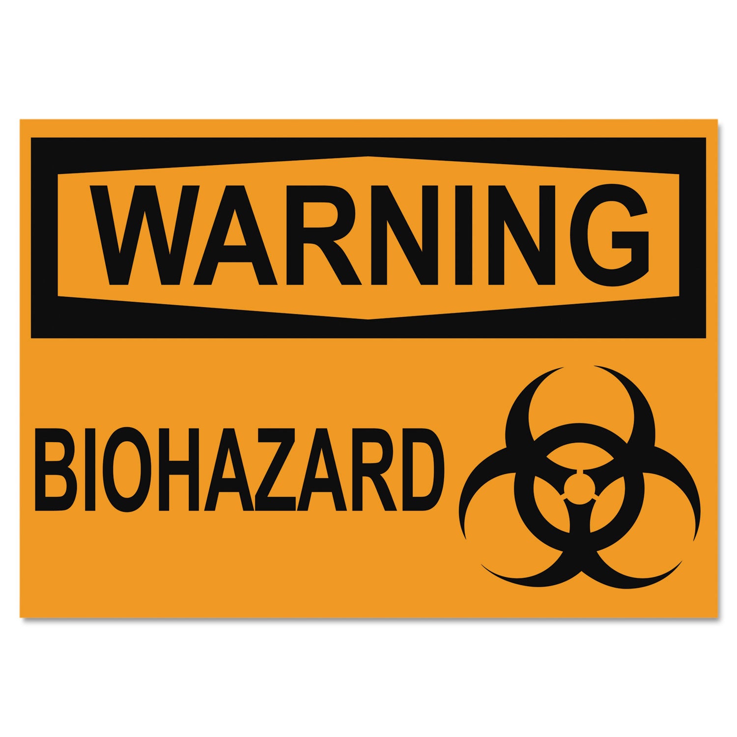 OSHA Safety Sign | Warning Biohazard | 10x14