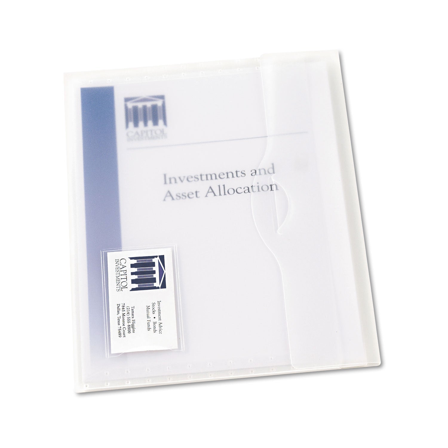 Avery Translucent Document Wallets | Clear 12/Box