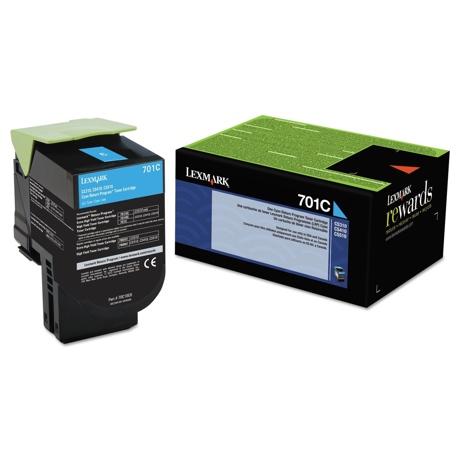 Lexmark 70C10C0 Return Program Toner | Cyan