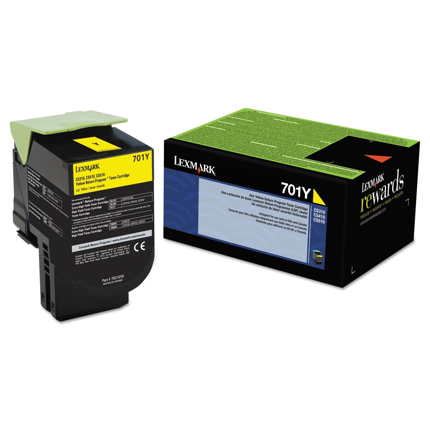 Lexmark 70c10y0 Toner | Return Program, Yellow