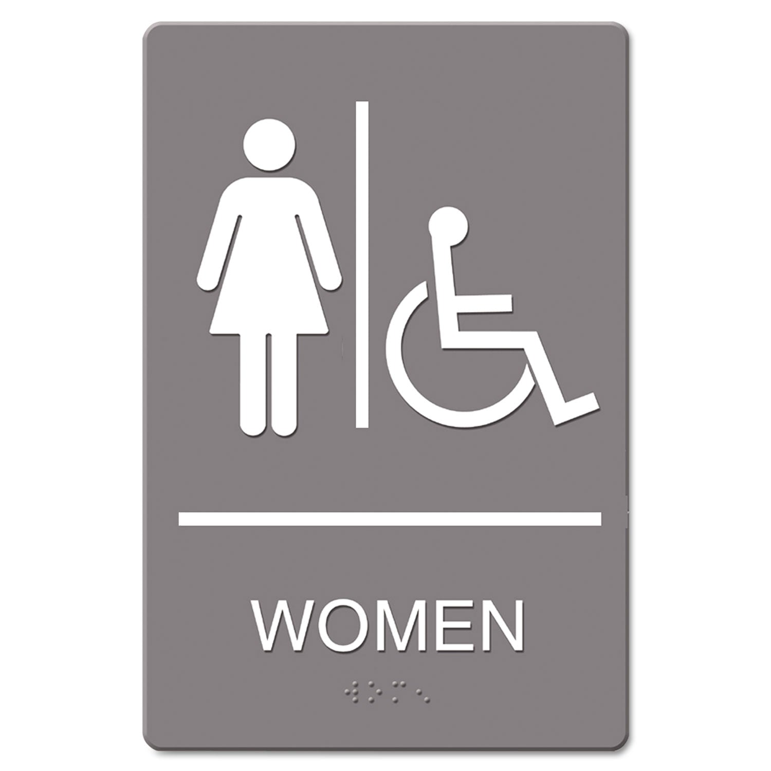 ADA Sign | Women Restroom Accessible | 6x9