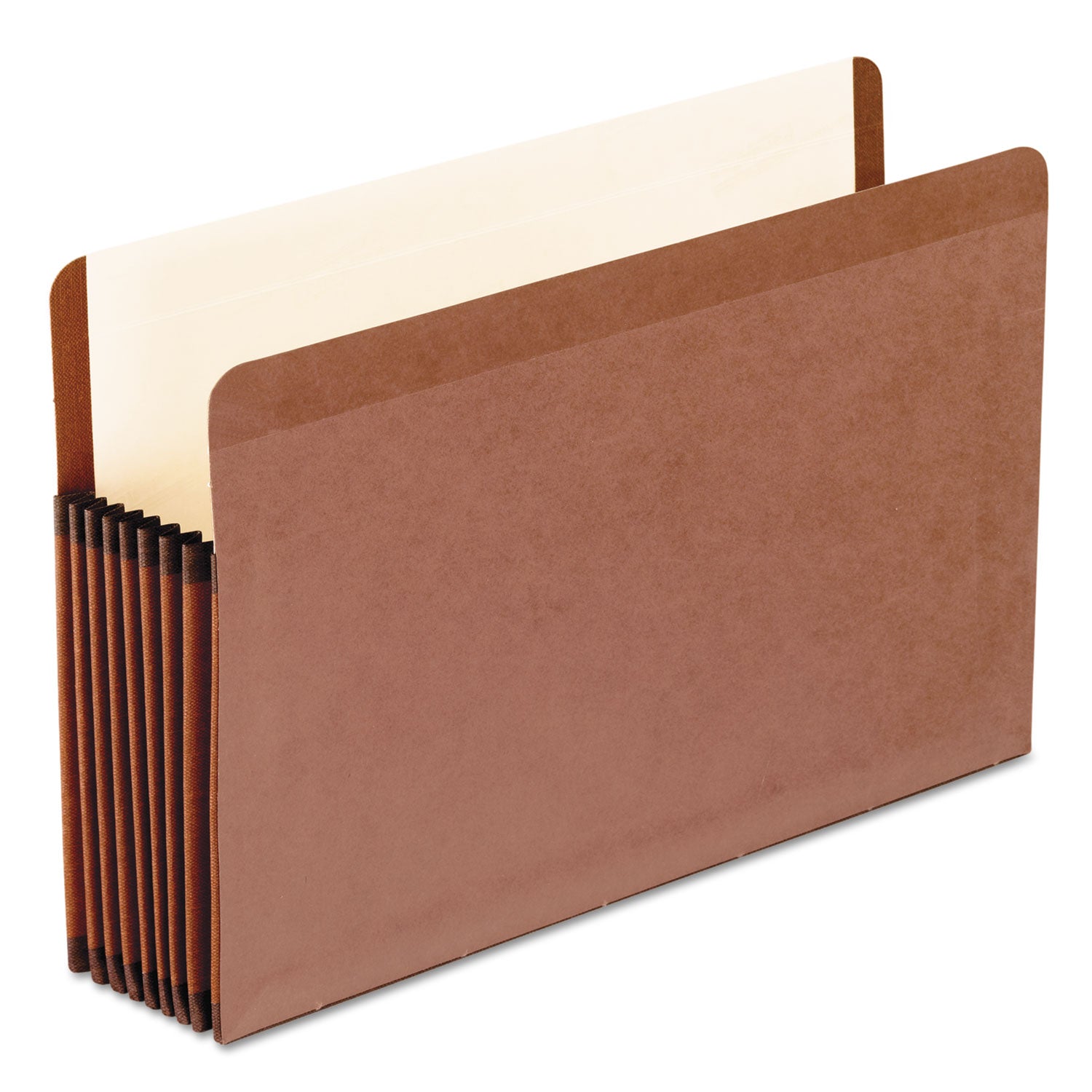Pendaflex® Premium Reinforced Expanding File Pockets, 7" Expansion, Legal Size, Red Fiber, 5/box