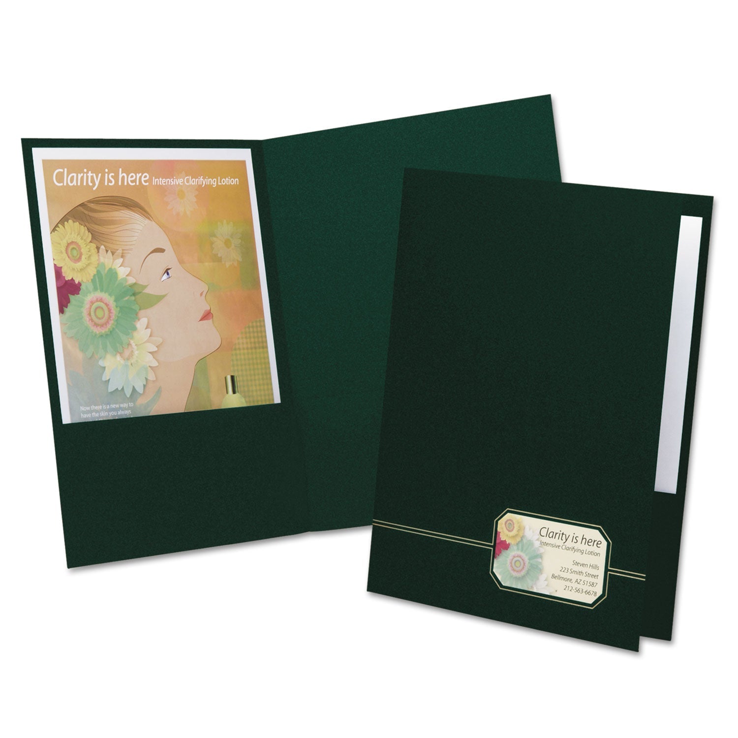 Oxford Monogram Business Portfolio | Green 4-Pack