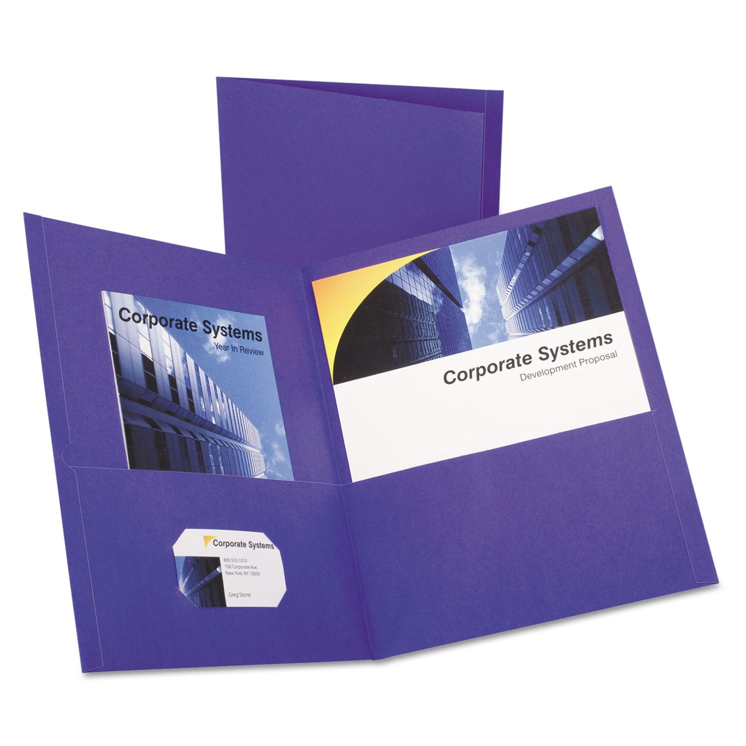 Oxford Twin-Pocket Folder | Purple 25/Box
