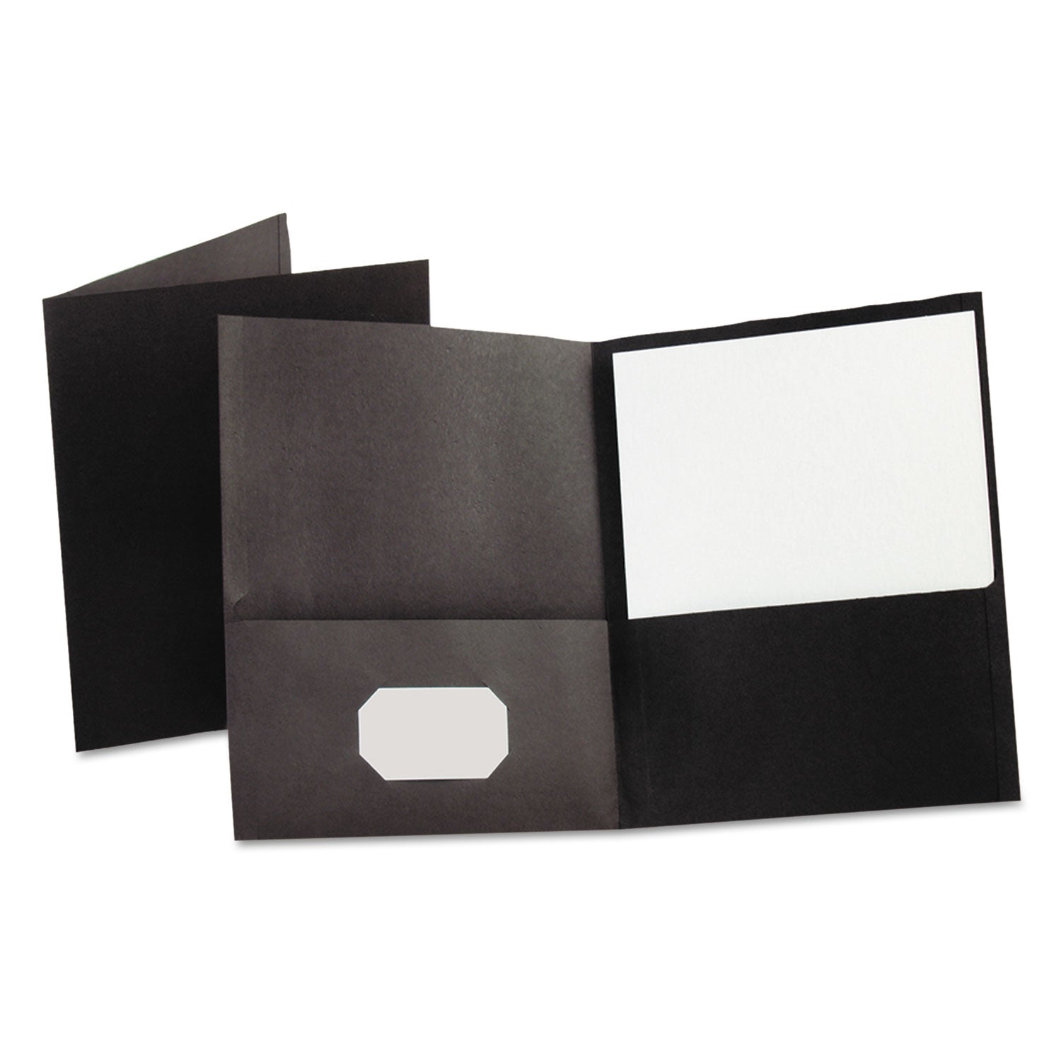 Oxford Twin-Pocket Folder | Black 25/Box