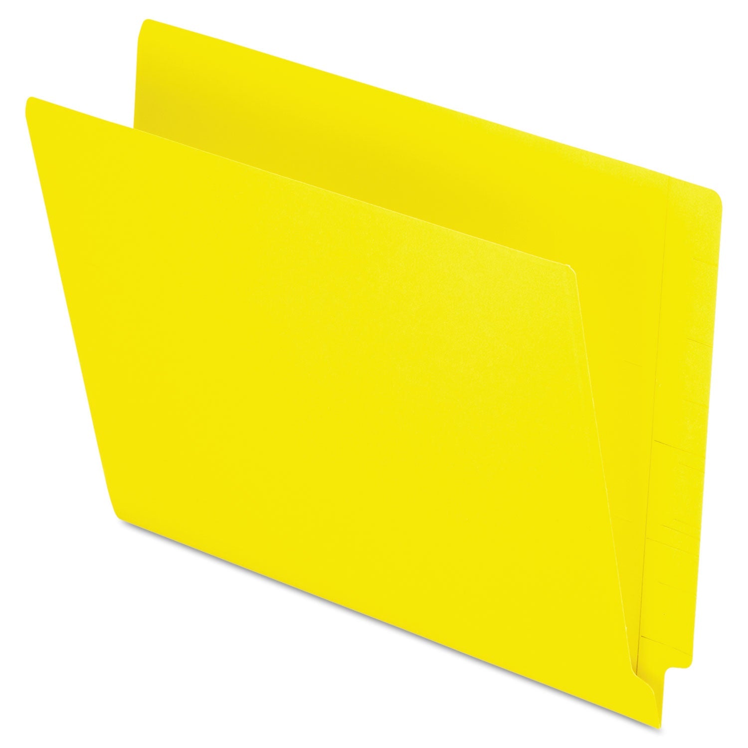 Pendaflex® Colored End Tab Folders with Reinforced Double-Ply Straight Cut Tabs, Letter Size, 0.75" Expansion, Yellow, 100/Box