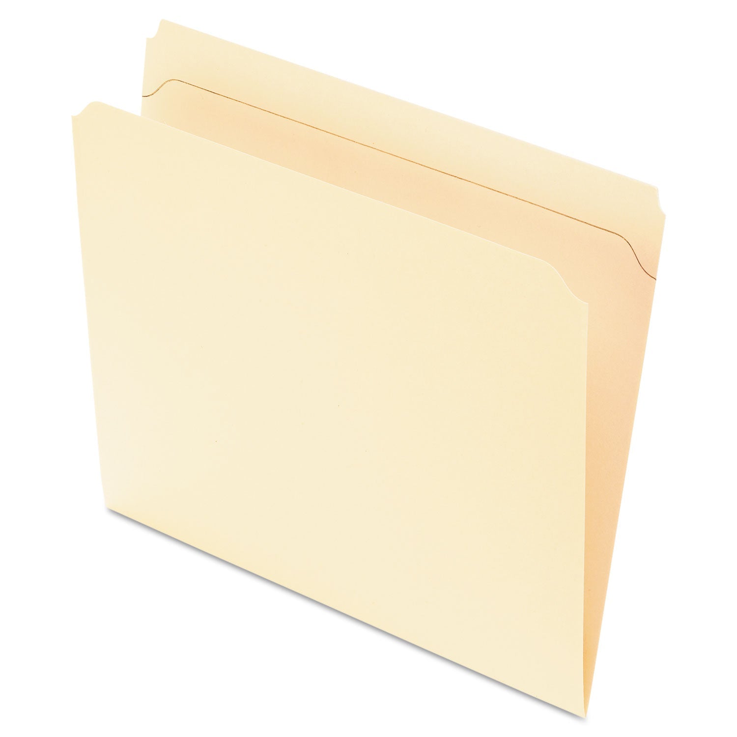 Pendaflex® Reinforced Top File Folders, Straight Tabs, Letter Size, Manila, 100/Box