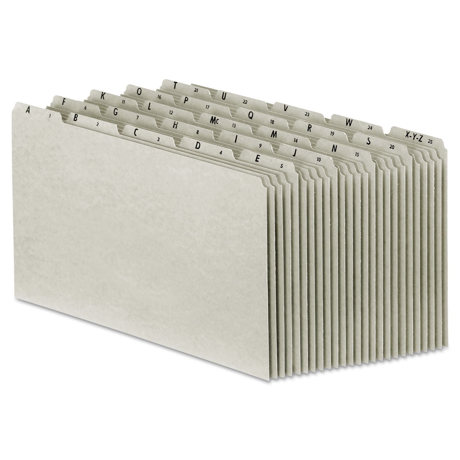 Top Tab A-Z File Guides | Legal, Gray, 25/Set