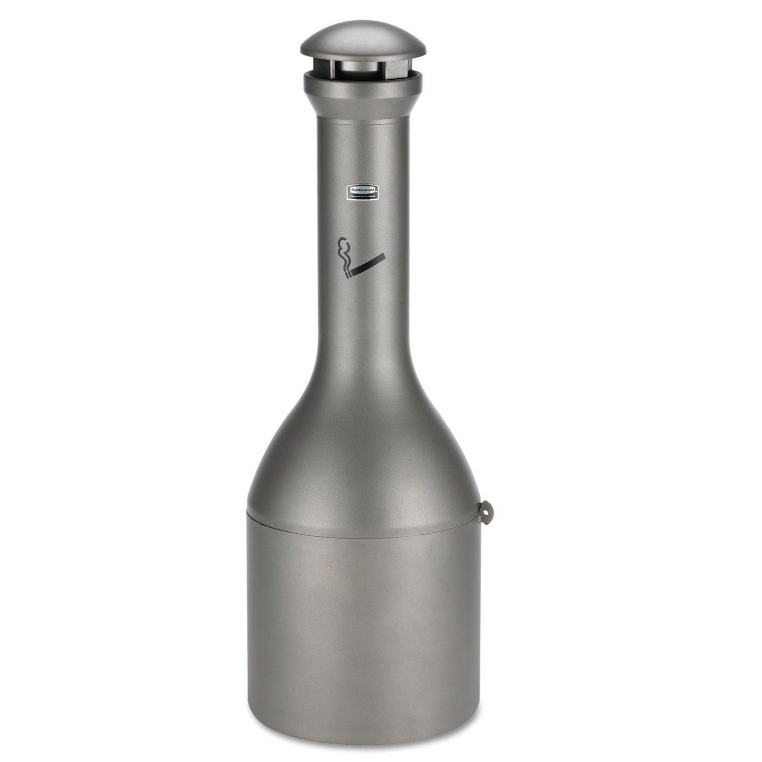 Rubbermaid® Commercial Infinity Traditional Smoking Receptacle, 4.1 gal, 13 dia x 39h, Antique Pewter
