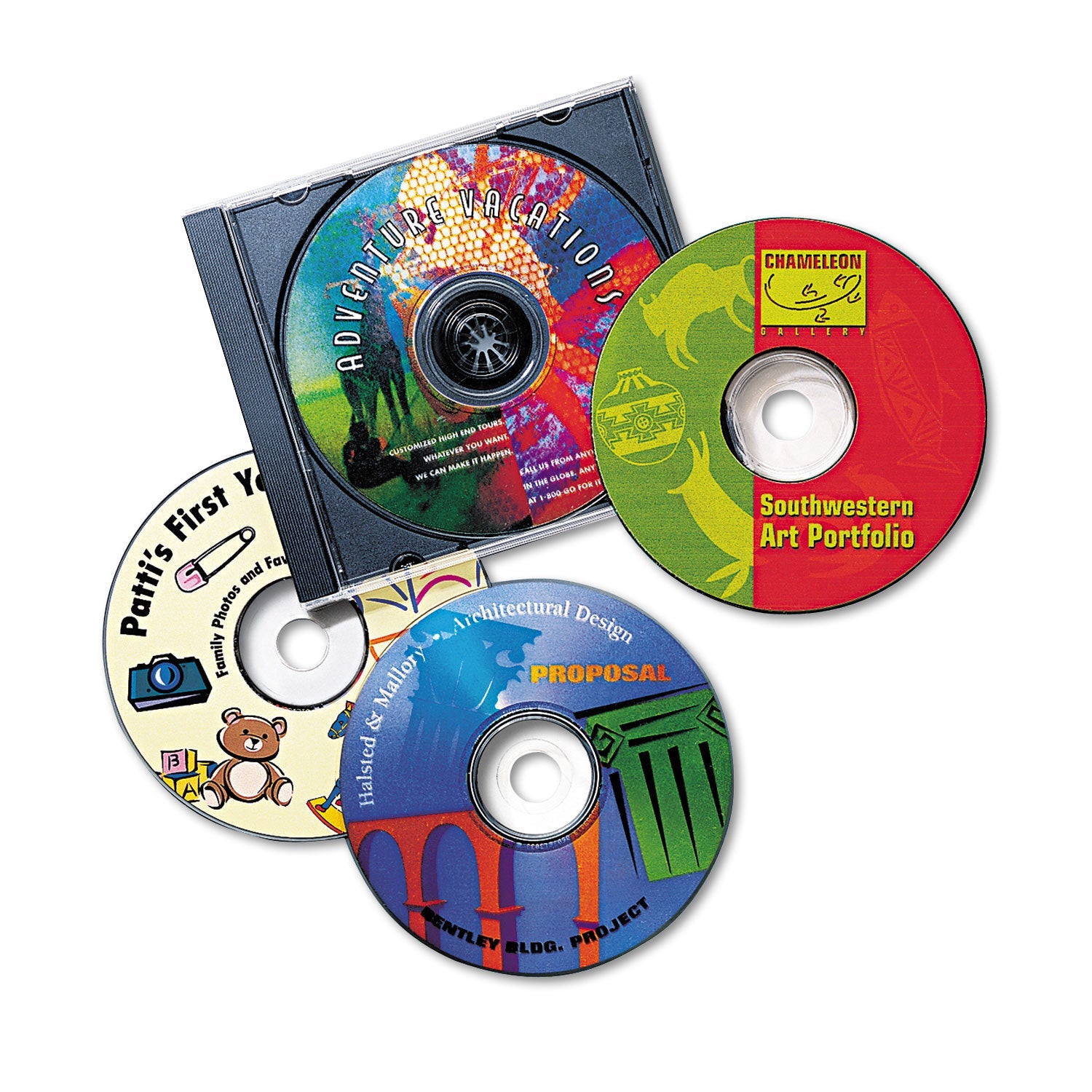 Avery® Inkjet Cd Labels, Matte White, 40/pack