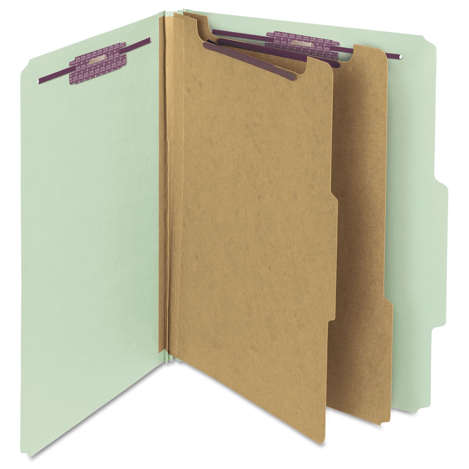 Pressboard Classification Folders | Gray-Green