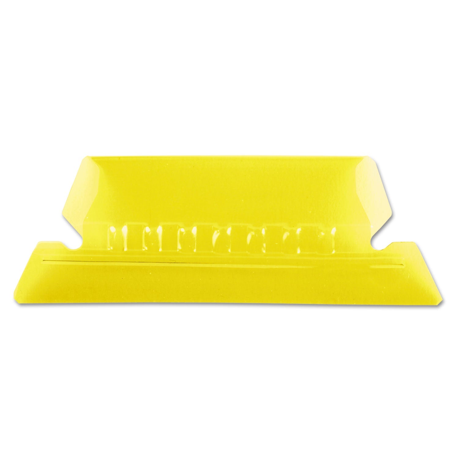 Pendaflex® Transparent Colored Tabs For Hanging File Folders, 1/5-Cut, Yellow, 2" Wide, 25/Pack