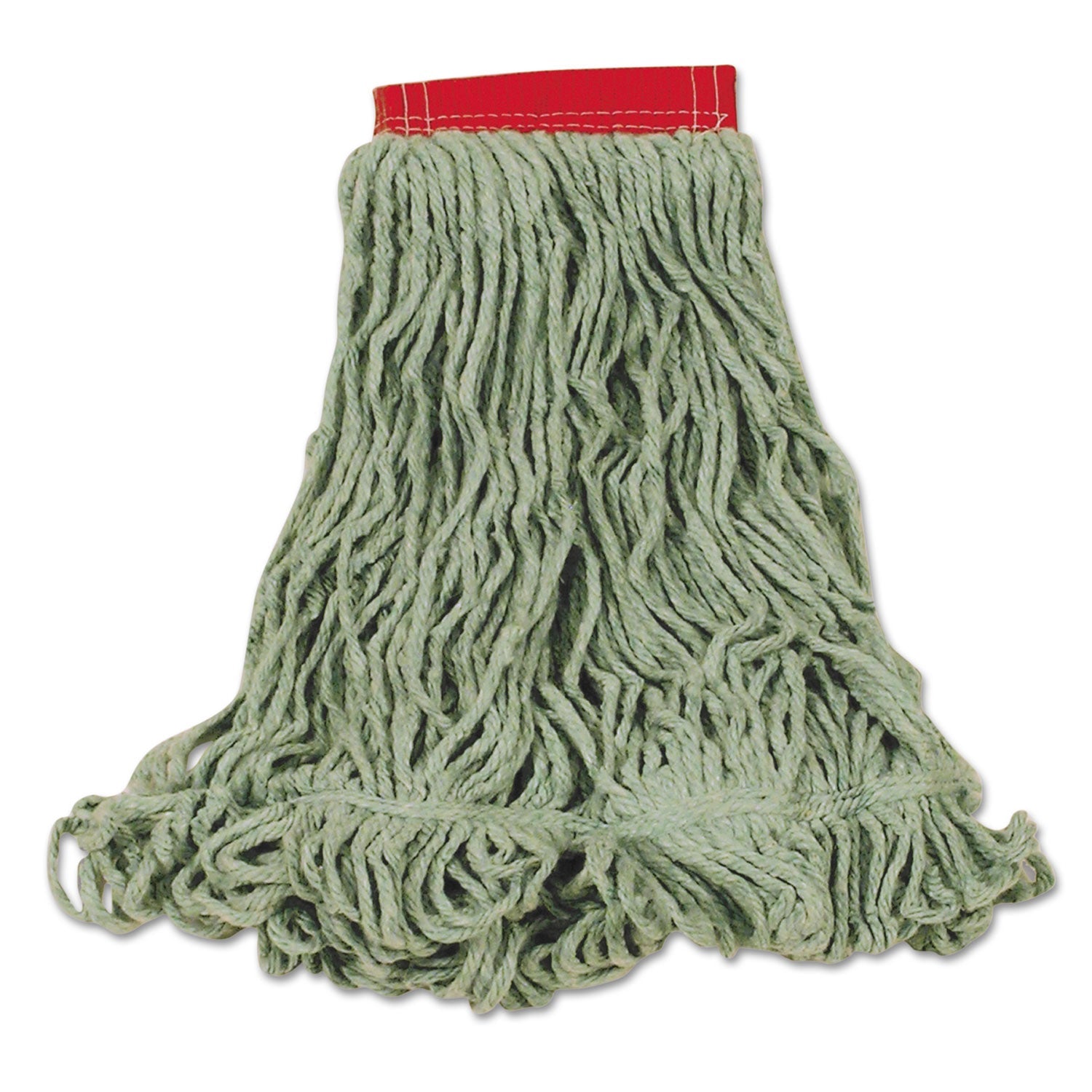 Rubbermaid® Commercial Super Stitch Blend Mop Heads, Cotton/synthetic, Green, Large