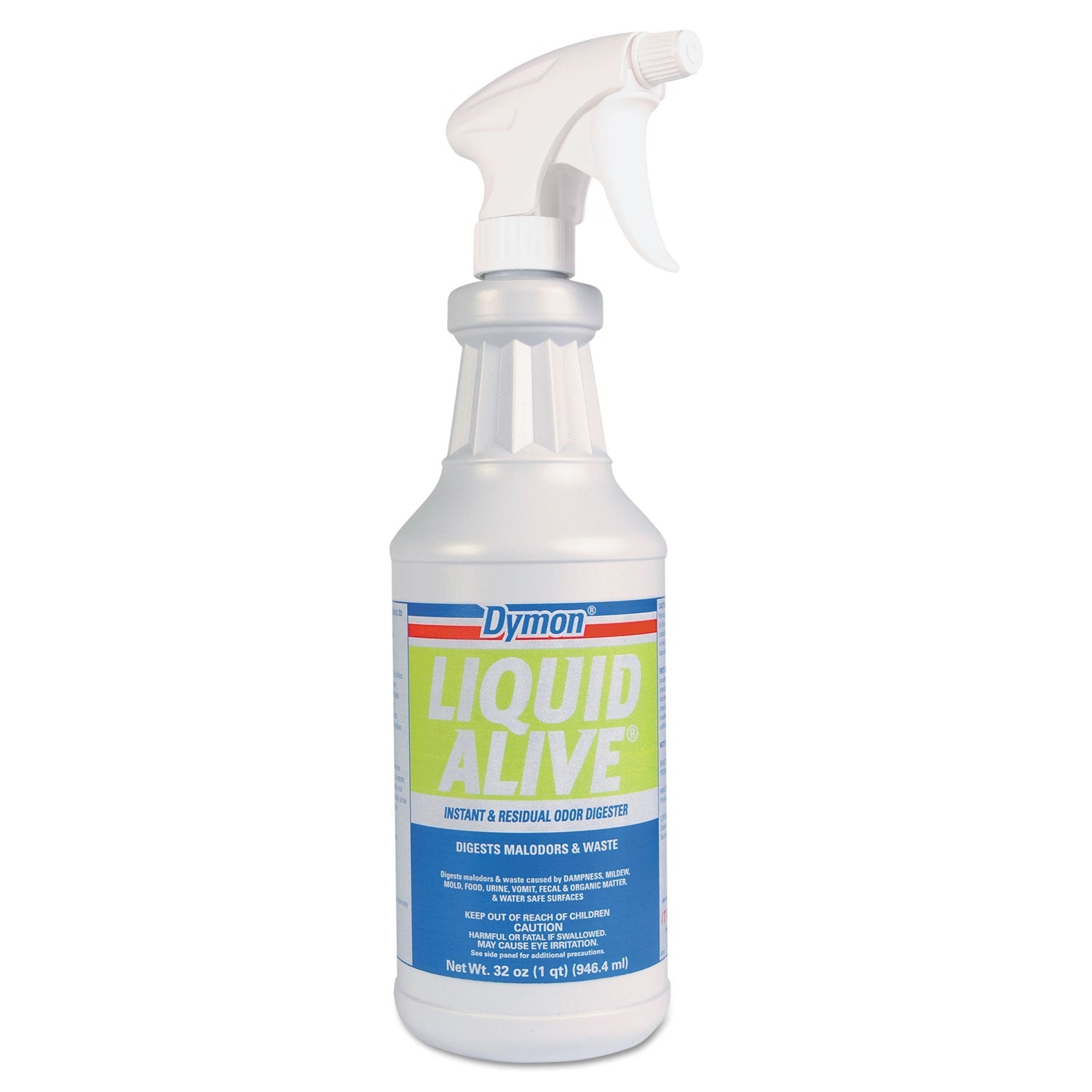 Dymon® Liquid Alive Odor Digester, 32 Oz Bottle, 12/carton