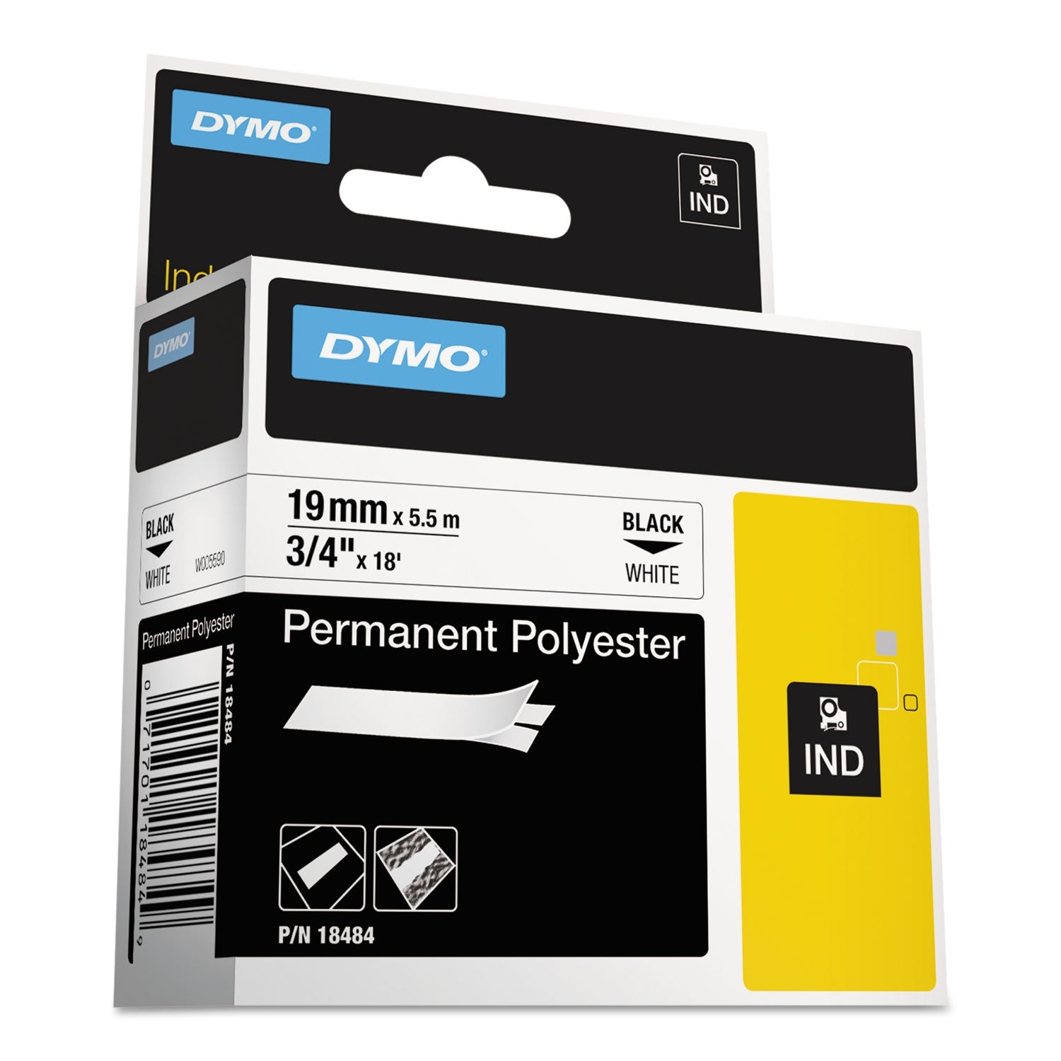 Permanent Poly Label Tape | DYMO® Rhino 0.75"