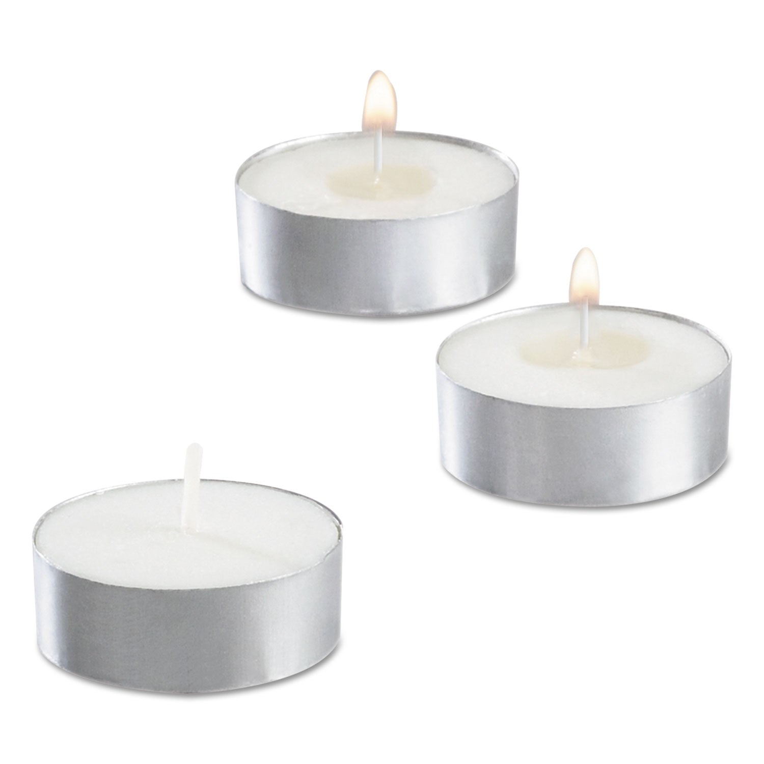 Sterno® Tealight Candle, 5 Hour Burn, 0.5"h, White, 50/pack, 10 Packs/carton