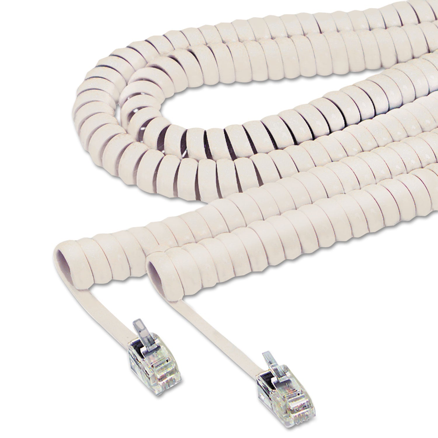 Coiled Phone Cord | Softalk® 25 ft | Beige