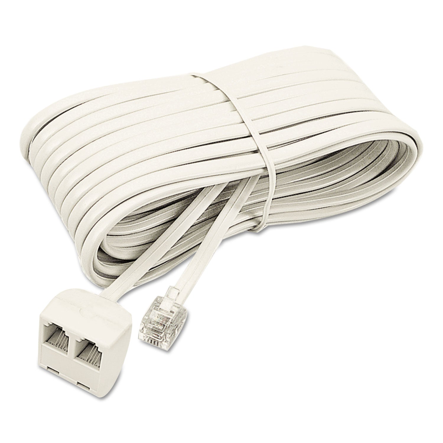 Telephone Extension Cord | Softalk® 25 ft | Ivory