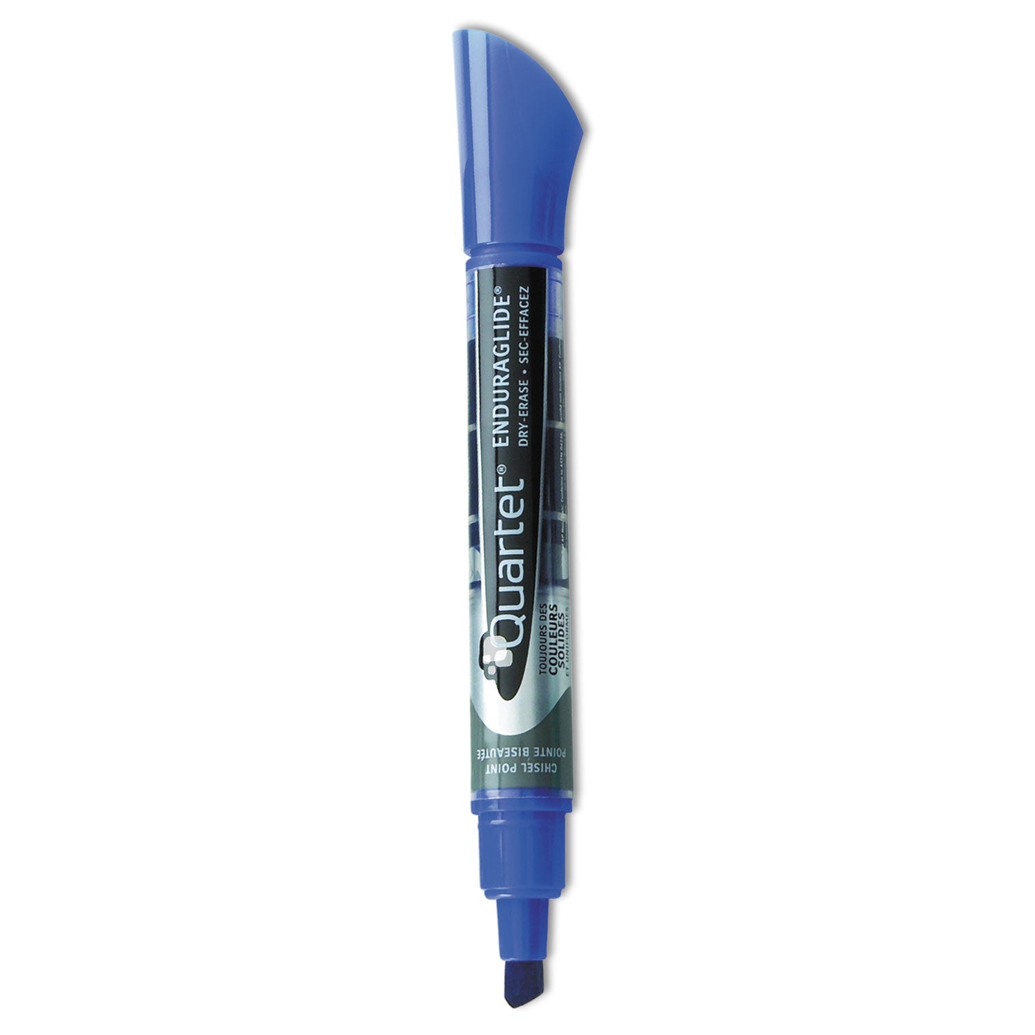 Quartet® Enduraglide Dry Erase Marker, Broad Chisel Tip, Blue, Dozen