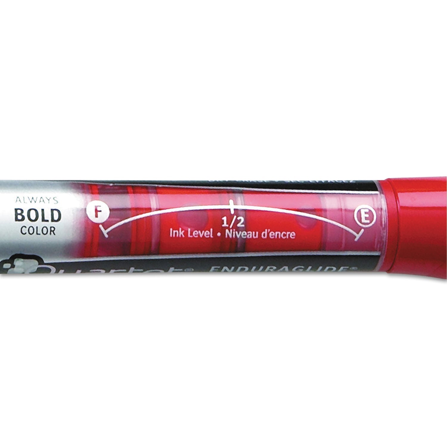 Quartet® Enduraglide Dry Erase Marker, Broad Chisel Tip, Red, Dozen