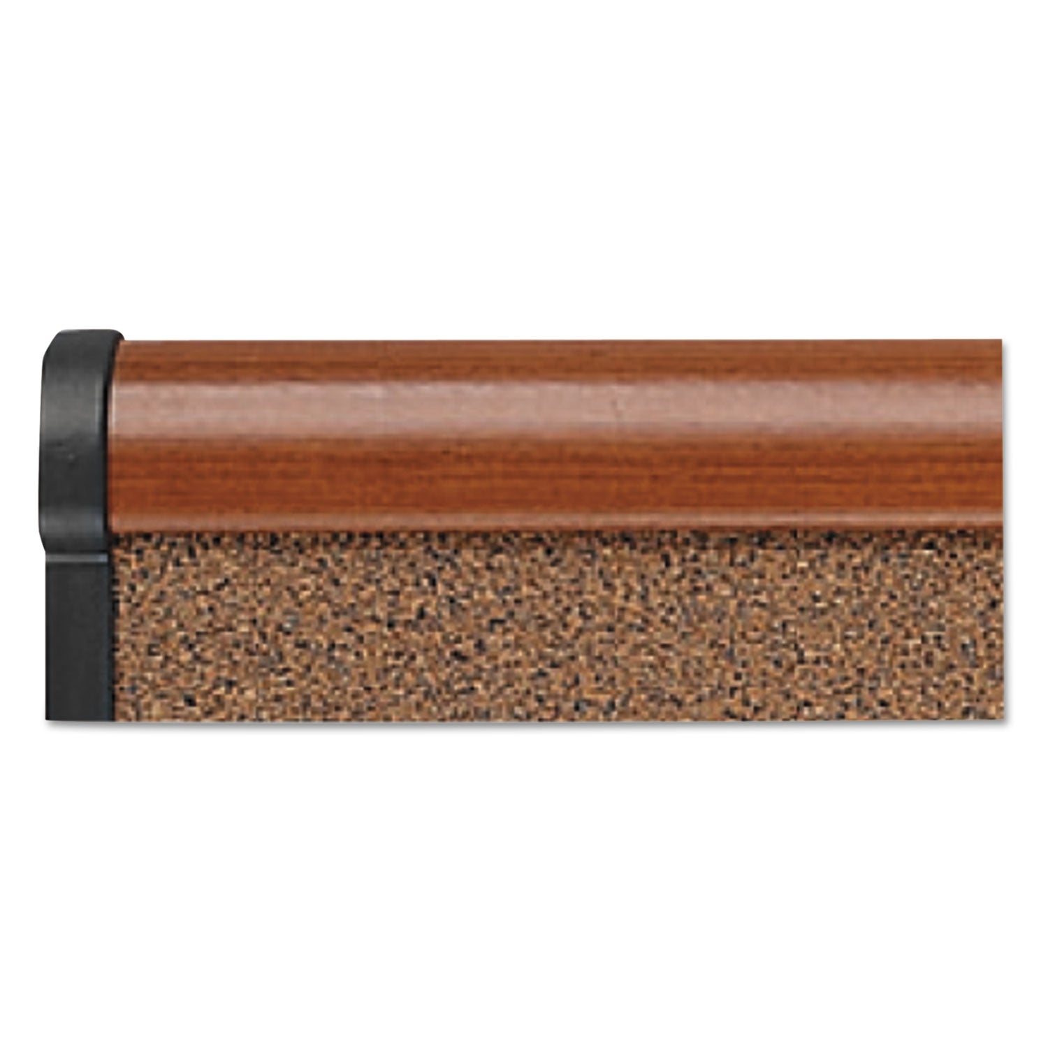 Quartet® Prestige Colored Cork Bulletin Board, 36" x 24", Brown Surface, Light Cherry Finished Fiberboard/Plastic Frame