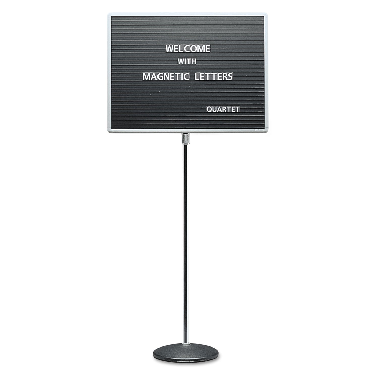 Quartet Adjustable Magnetic Letter Board | Black