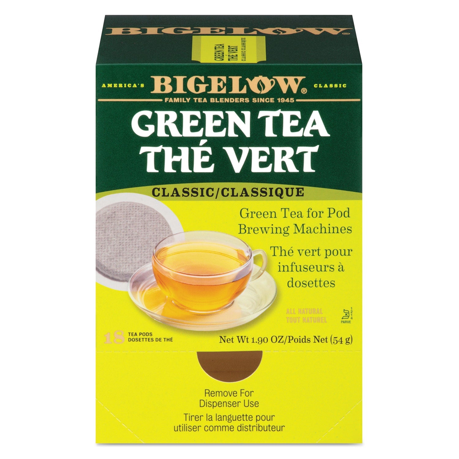 Bigelow Green Tea Pods | 18-Count | K-Cup