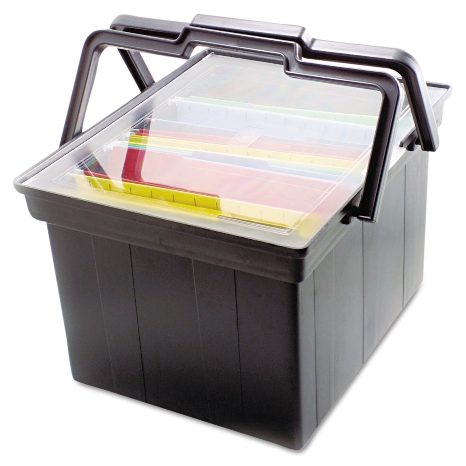 Advantus Companion Portable File, Letter/legal Files, 17" X 14" X 11", Black