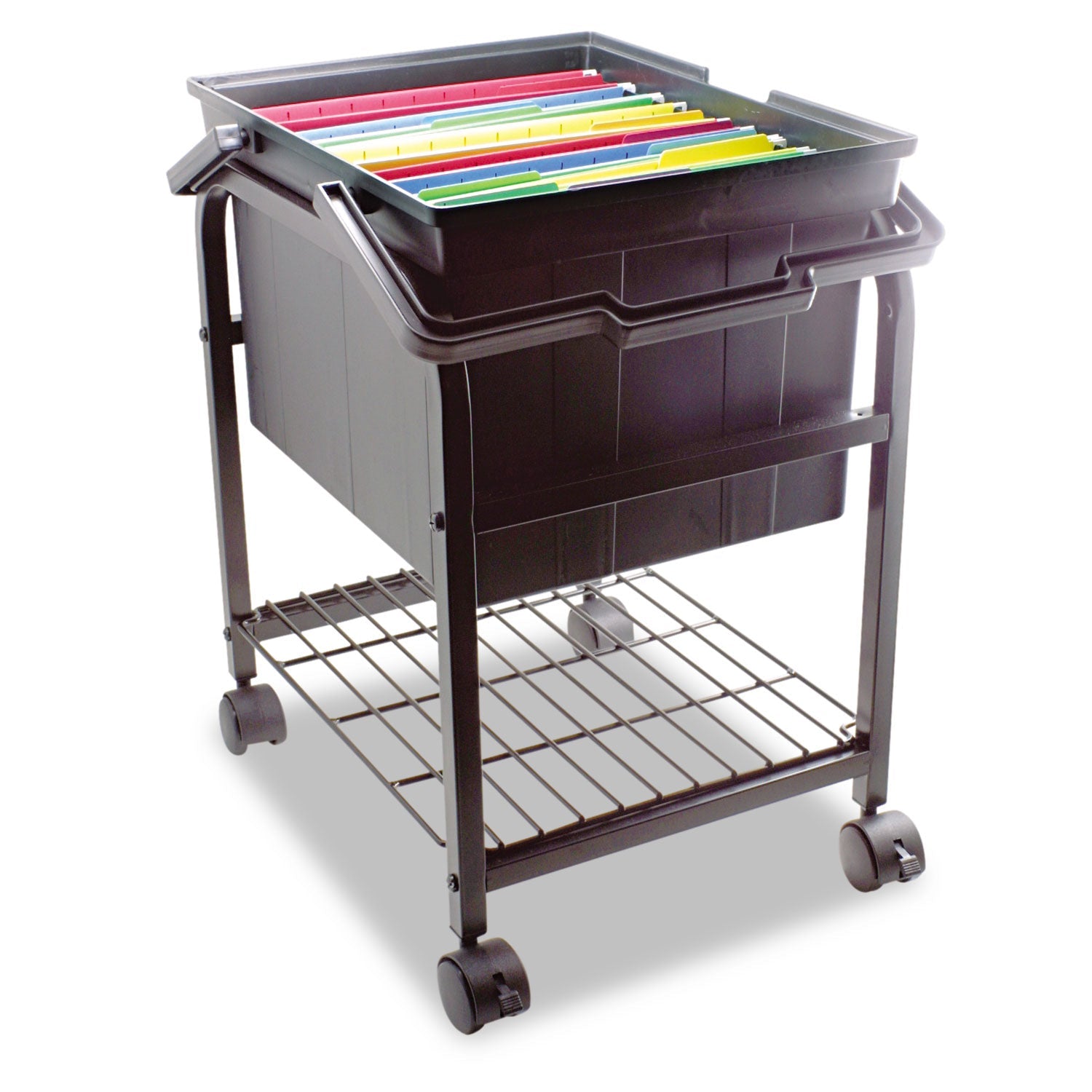 Advantus Companion Portable File, Letter/legal Files, 17" X 14" X 11", Black