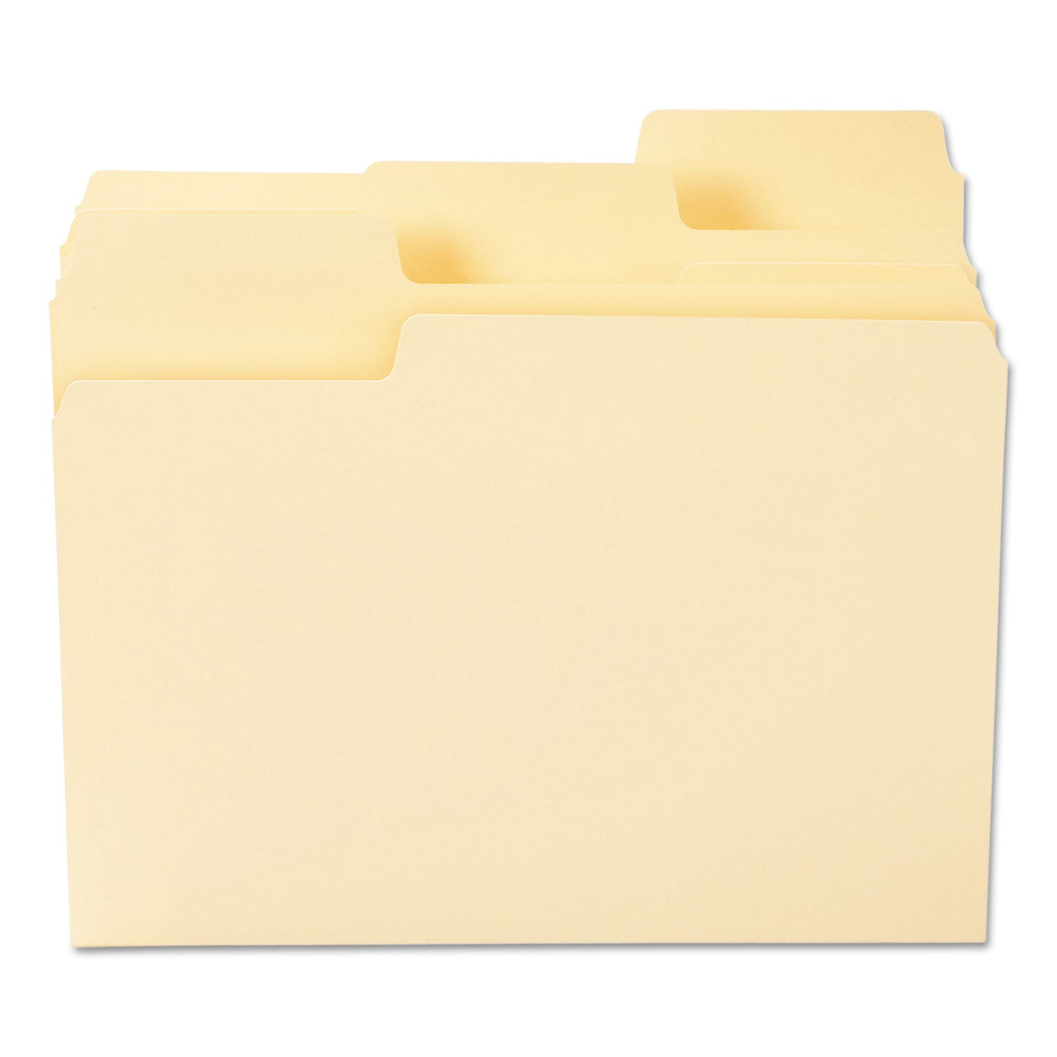 Smead SuperTab Top Tab File Folders, 1/3-Cut Tabs: Assorted, Letter Size, 0.75" Expansion, 11-pt Manila, 100/Box