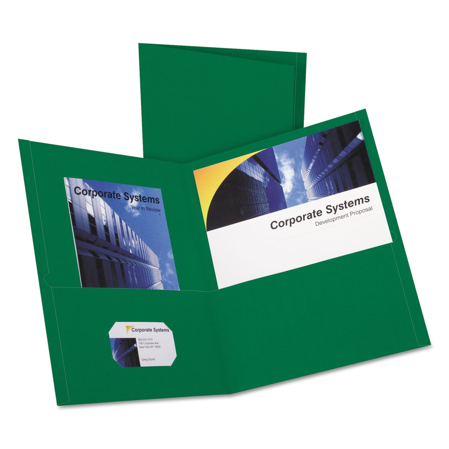 Oxford Twin-Pocket Folder | Hunter Green 25/Box