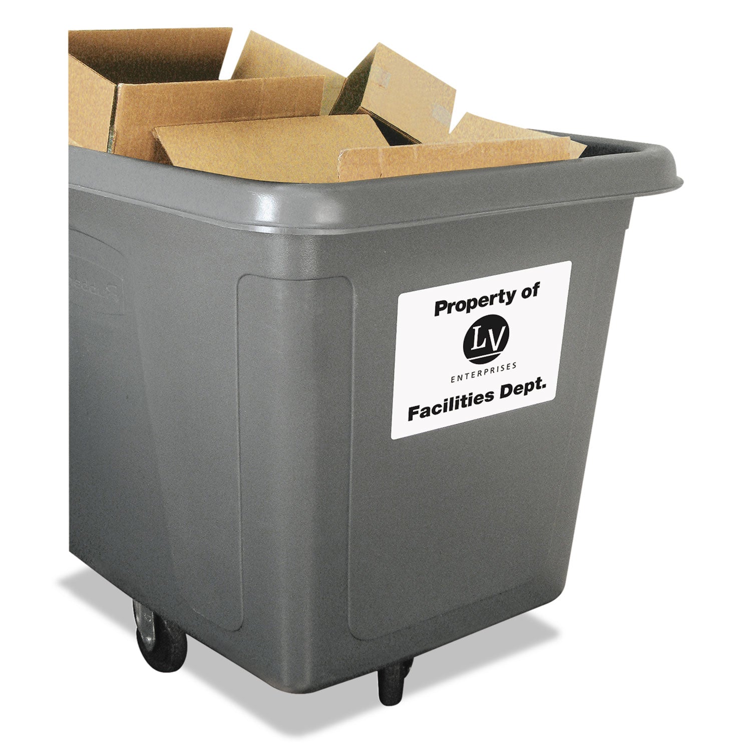 Avery® Durable Permanent Id Labels With Trueblock Technology, Laser Printers, 8.5 X 11, White, 50/pack