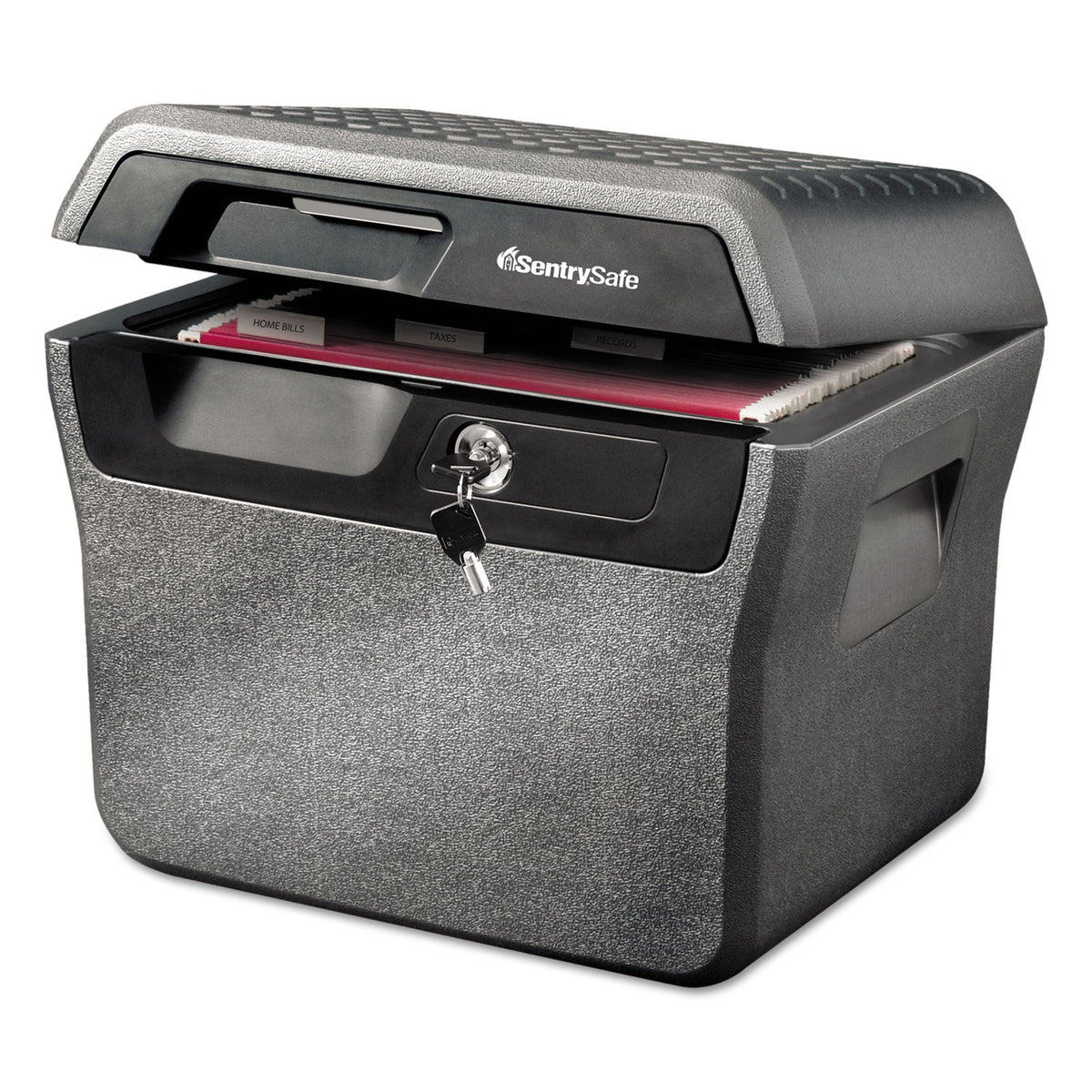 Sentry® Safe Waterproof Fire-Resistant File, 0.66 Cu Ft,16.63w X 13.88d X 14.13h, Charcoal Gray