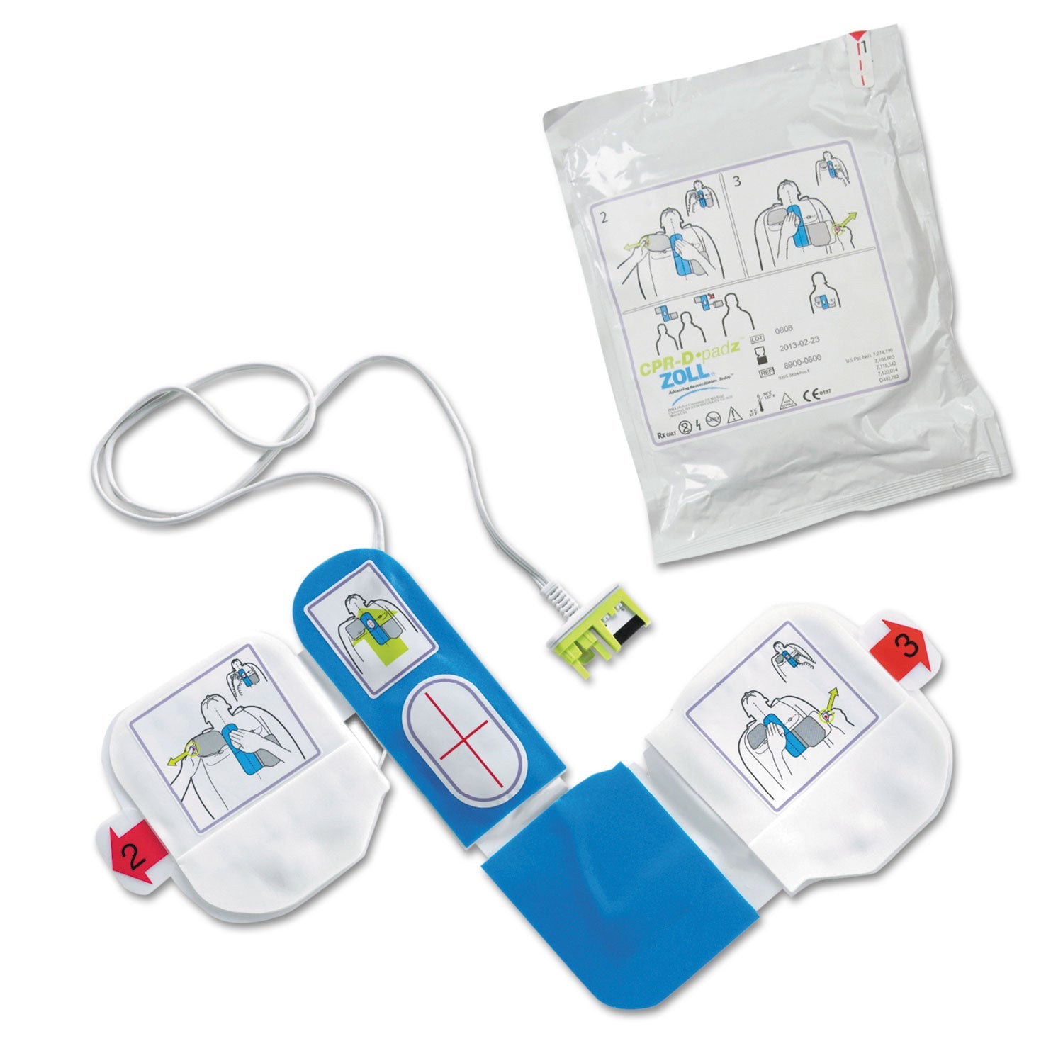 ZOLL CPR-D-Padz Adult Electrodes | 5-Year Life
