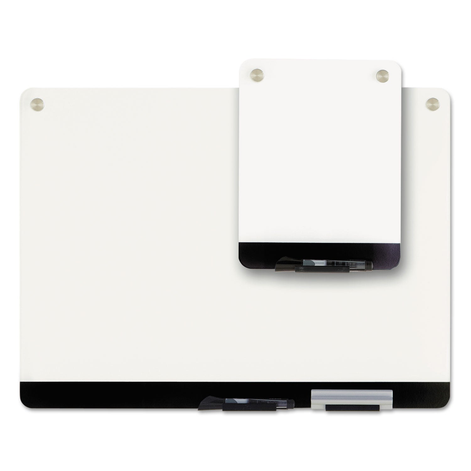 Iceberg Clarity Personal Board, 9" x 12", White Surface, Satin Aluminum Frame