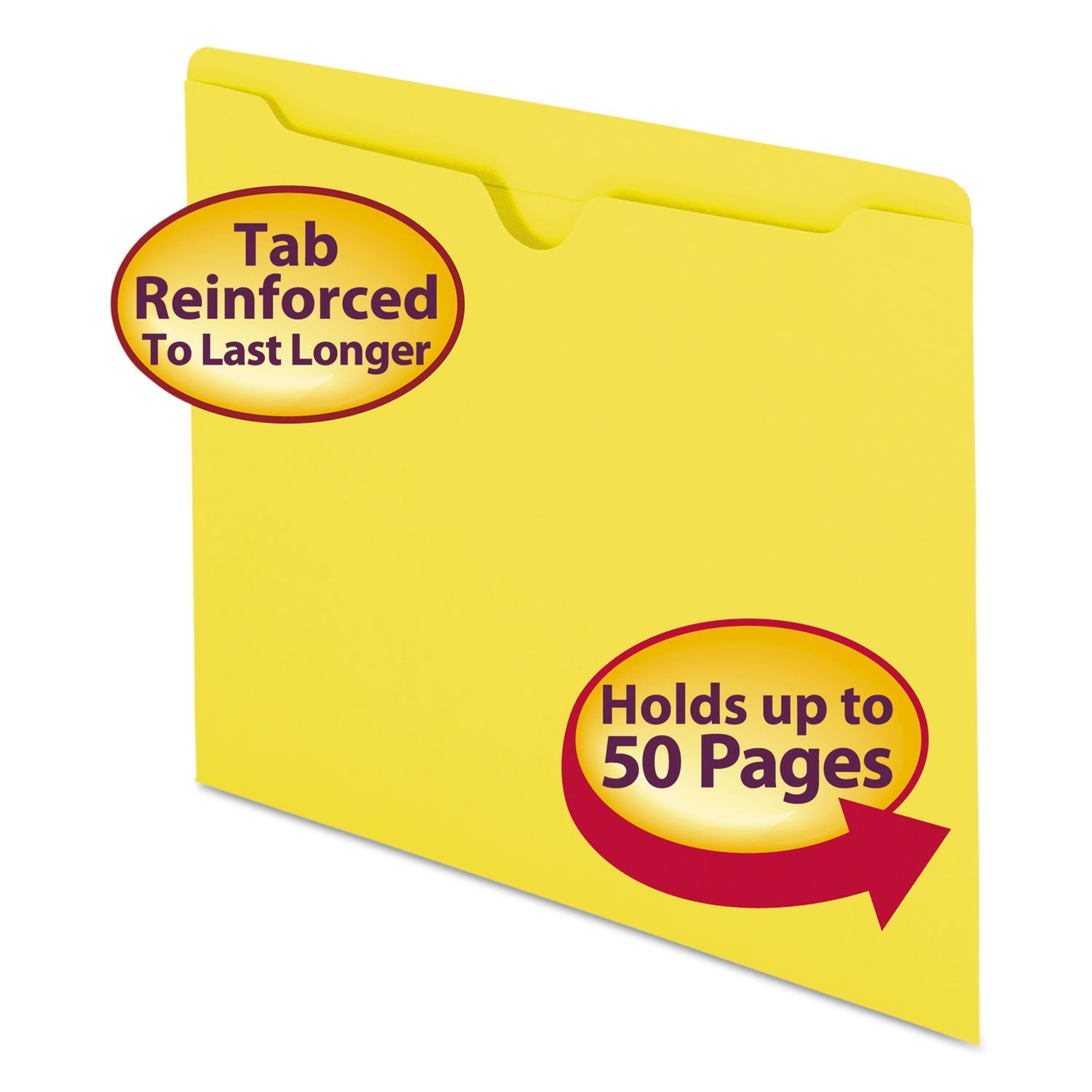 Colored File Jackets | Smead Yellow | Letter Size