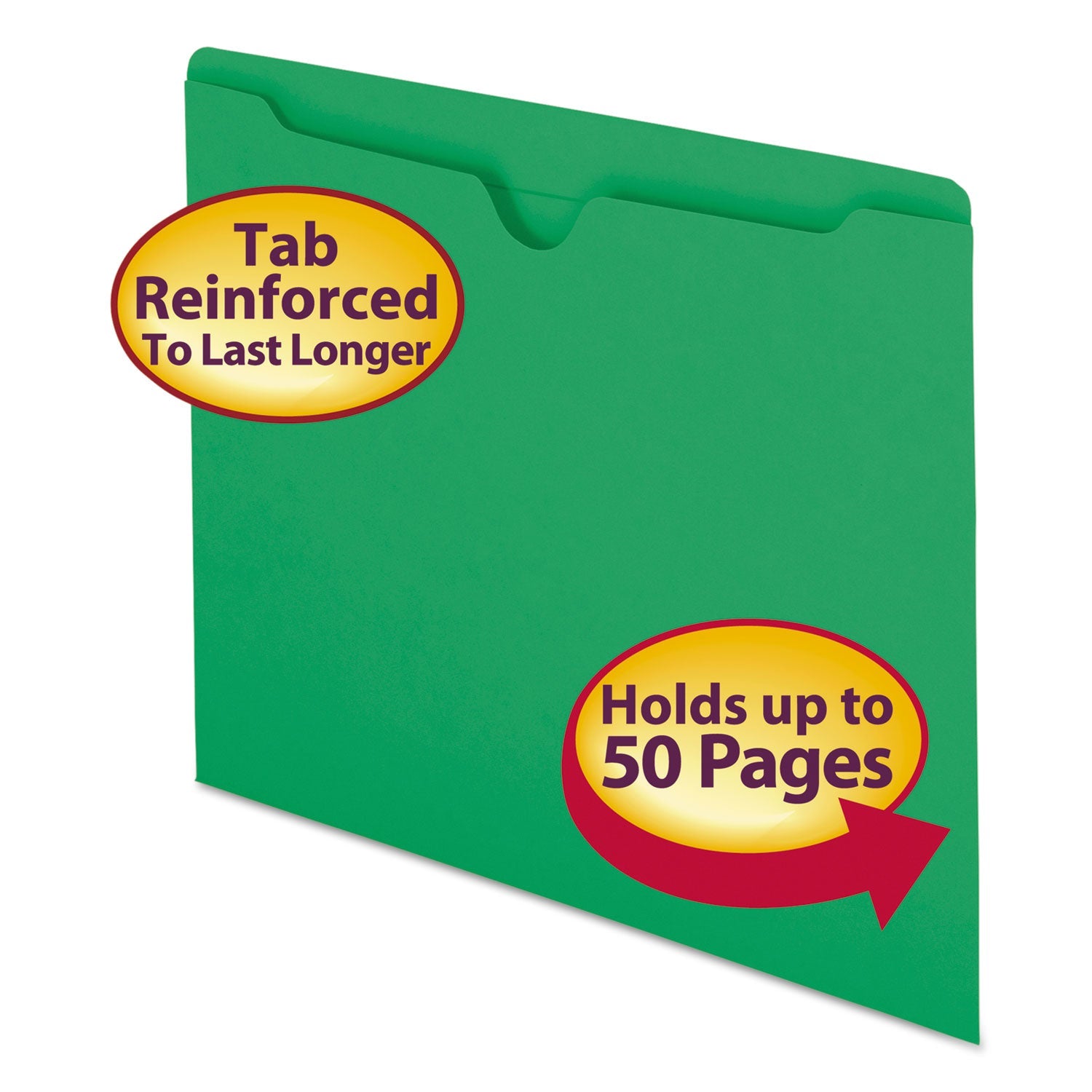 Colored File Jackets | Smead Green | Letter Size