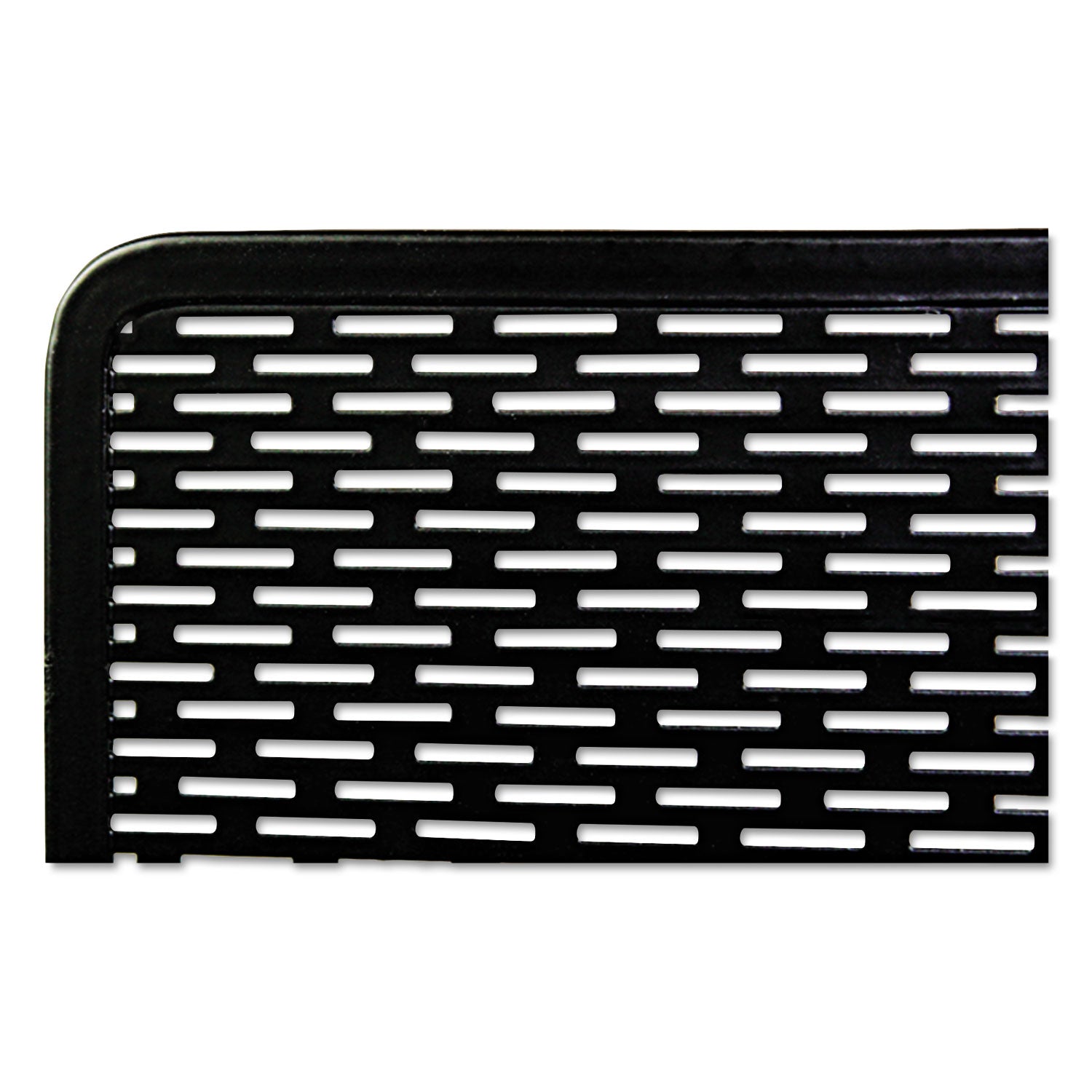 Artistic® Urban Collection Punched Metal File Sorter, 3 Sections, Letter Size Files, 8" X 8" X 7.25", Black