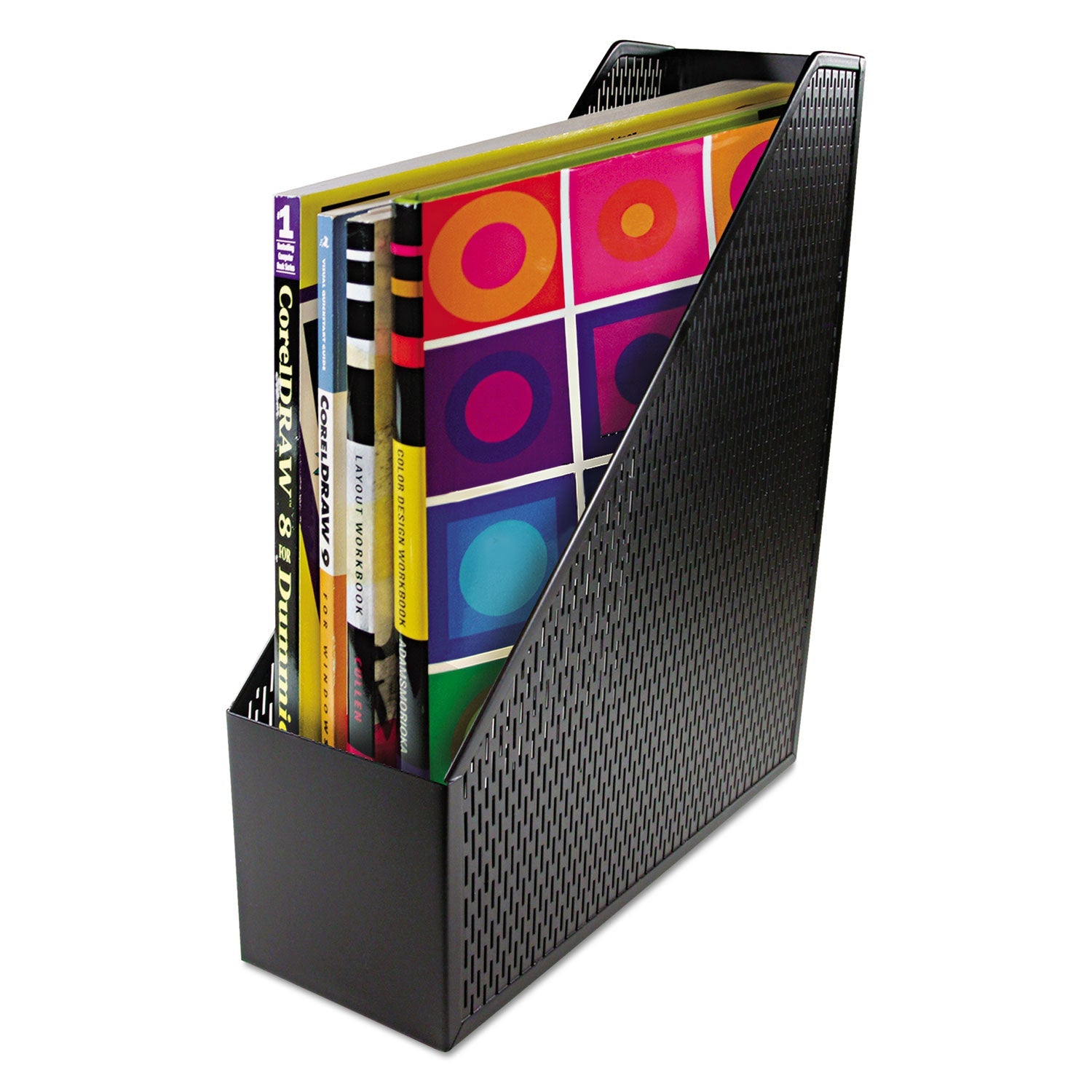 Punched Metal Magazine File | Black | Artistic®