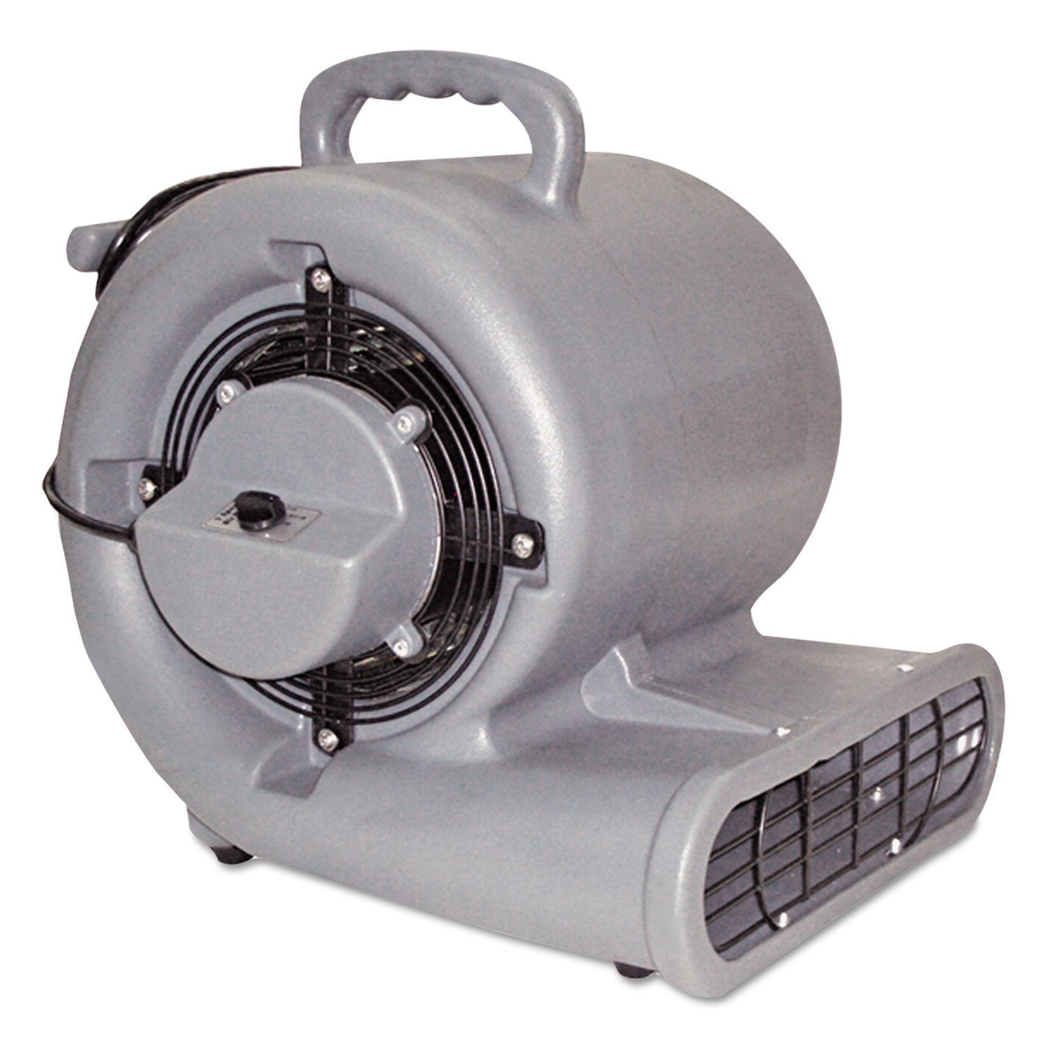 Mercury Floor Machines Air Mover, Three-Speed, 1,500 Cfm, Gray, 20 Ft Cord