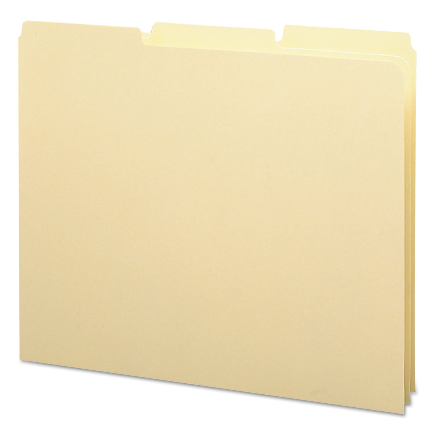Smead Recycled Blank Top Tab File Guides, 1/3-Cut Top Tab, Blank, 8.5 X 11, Manila, 100/box
