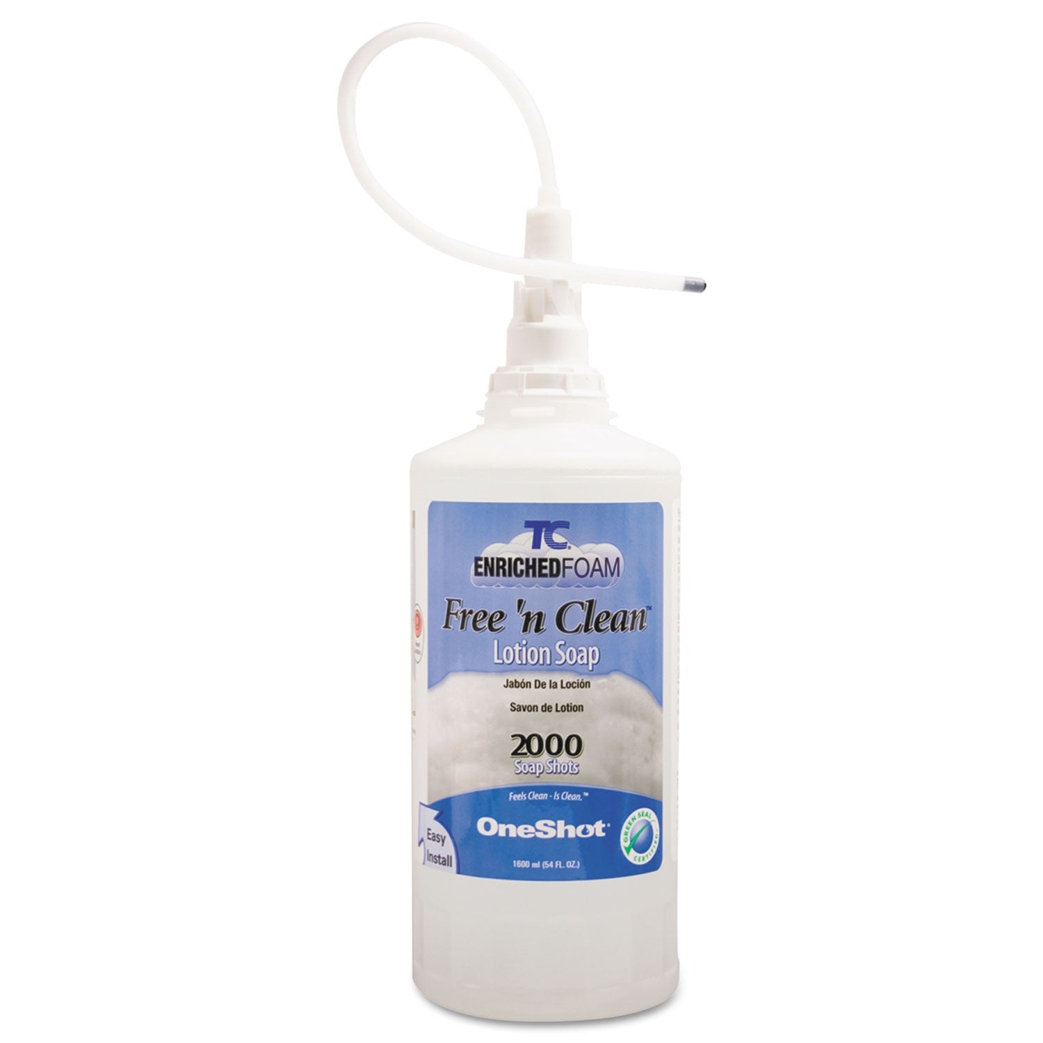 Rubbermaid® Commercial Free-N-Clean Foaming Hand Soap Refill, Fragrance-Free, 1,600 mL, 4/Carton