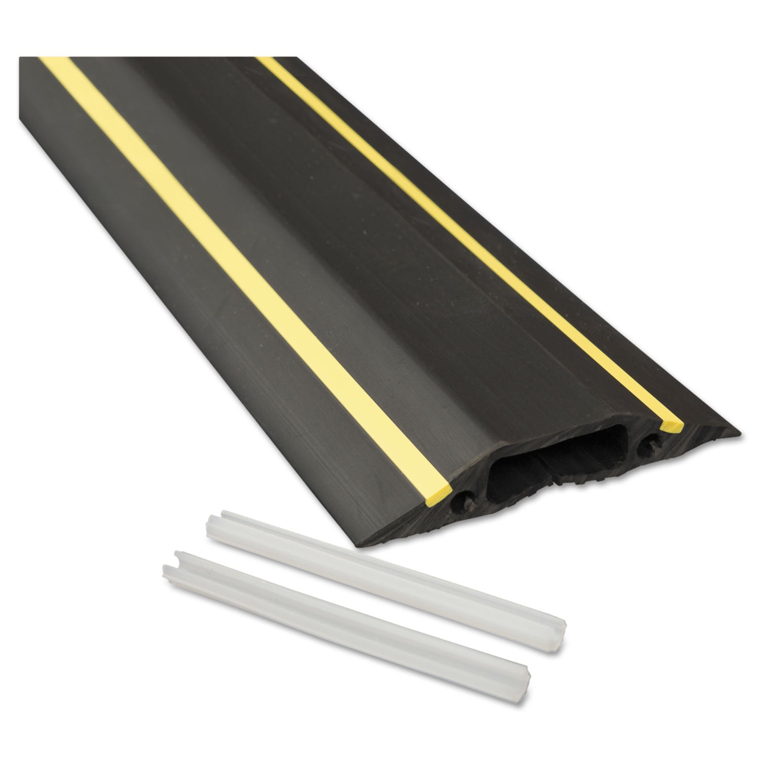 Medium-Duty Floor Cable Cover | Black/Yellow