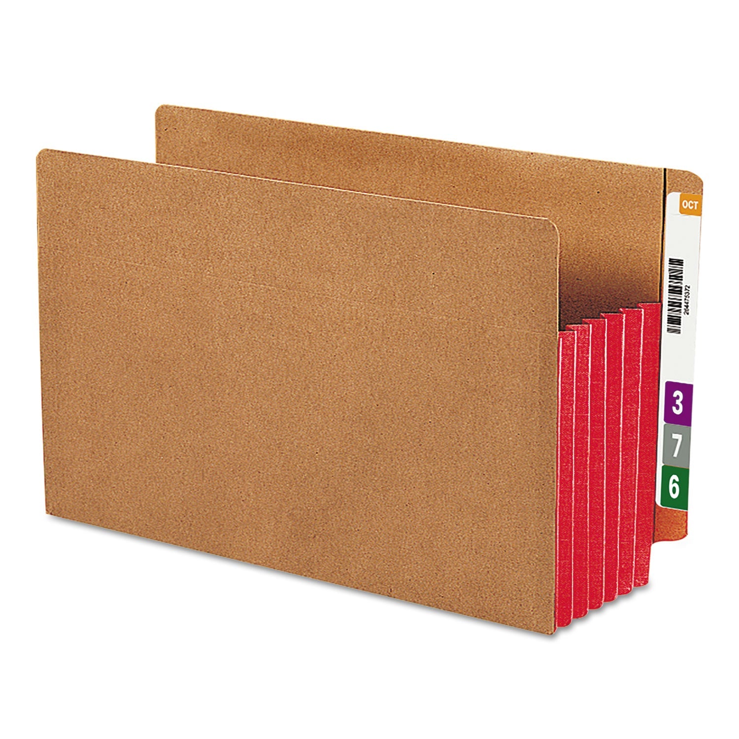 Redrope End Tab File Pockets | Red, 10/Box