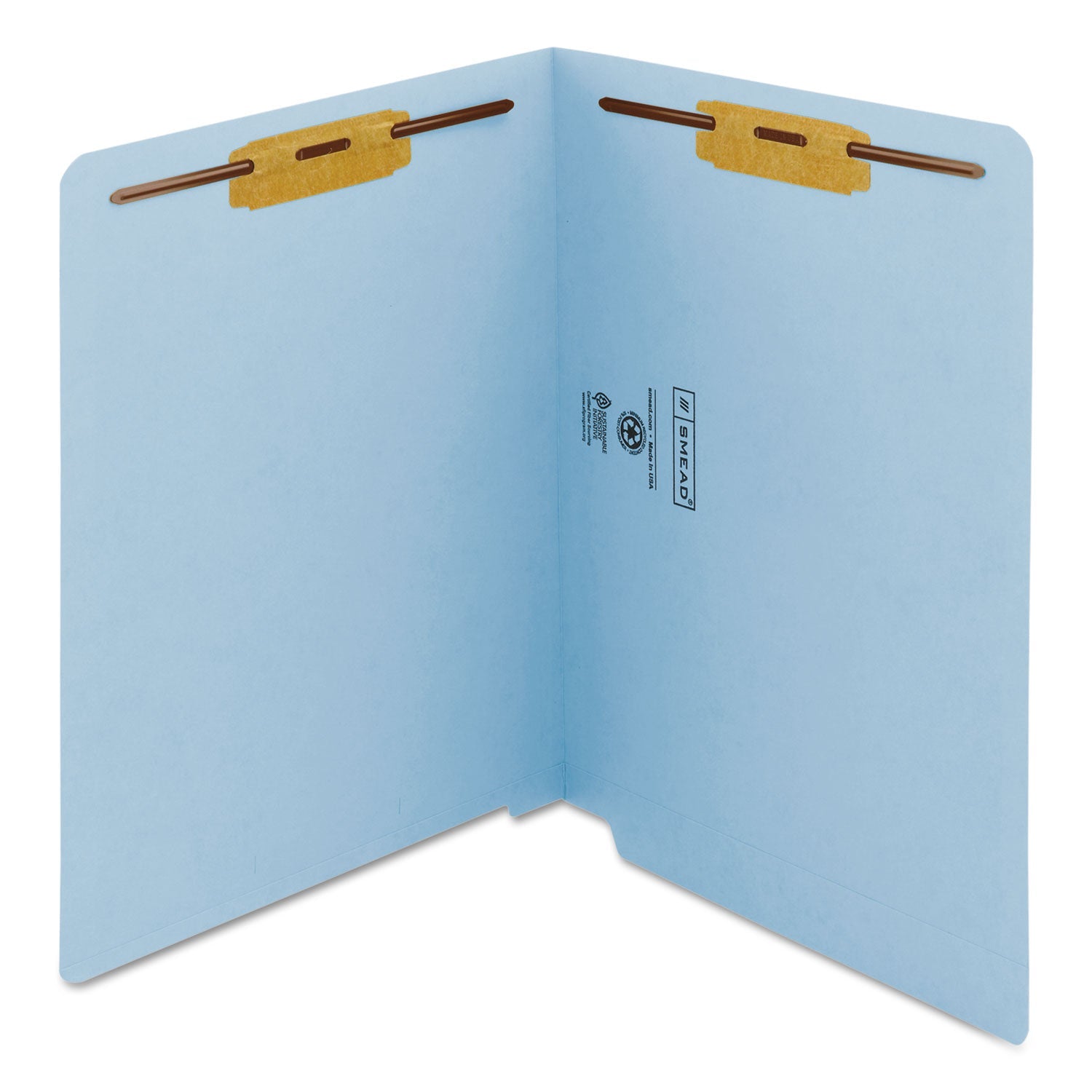 Colored End Tab Fastener Folders | Blue | 50/Box