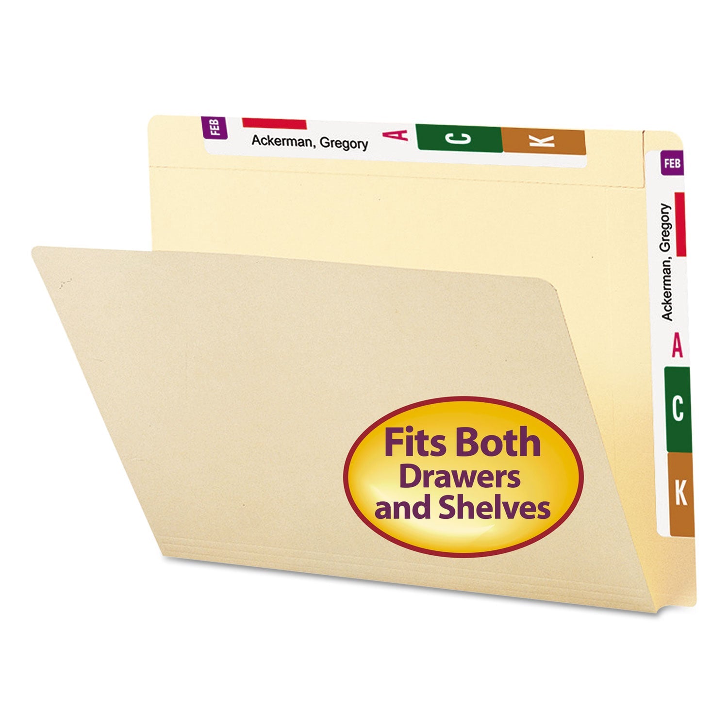 End Tab Conversion Folders| Smead Heavyweight Manila