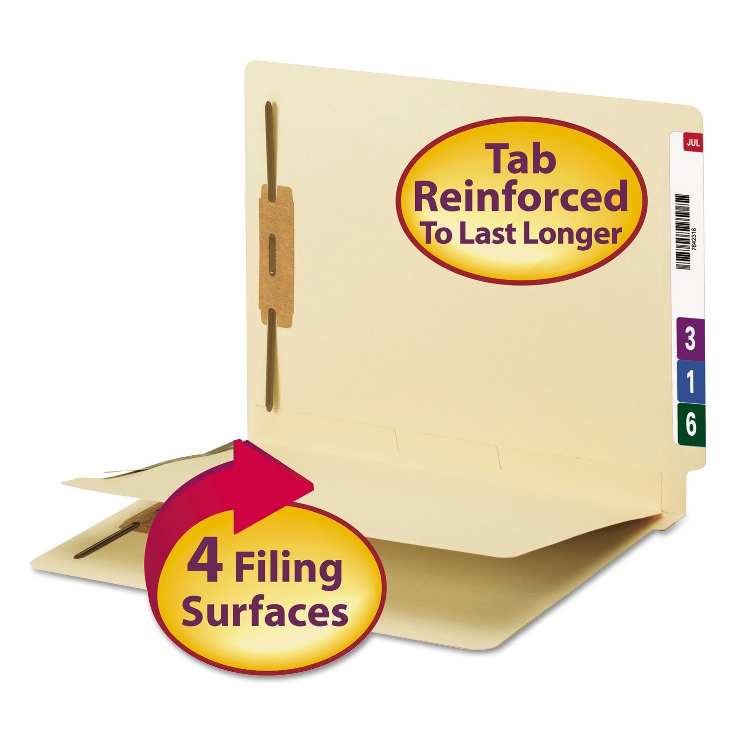 Fastener Folder with Divider | Letter | 50/Box