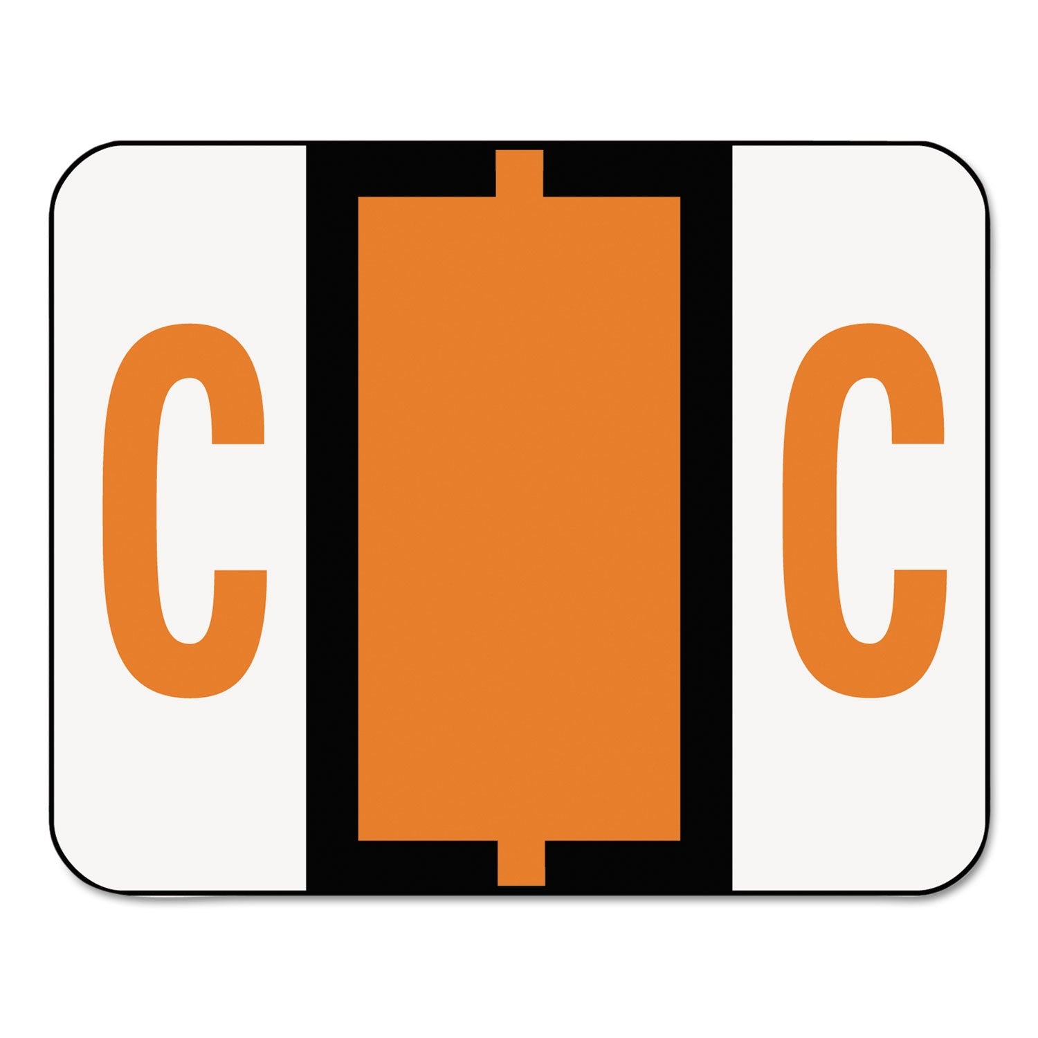 A-Z Color-Coded End Tab Filing Labels | C | 500/Roll