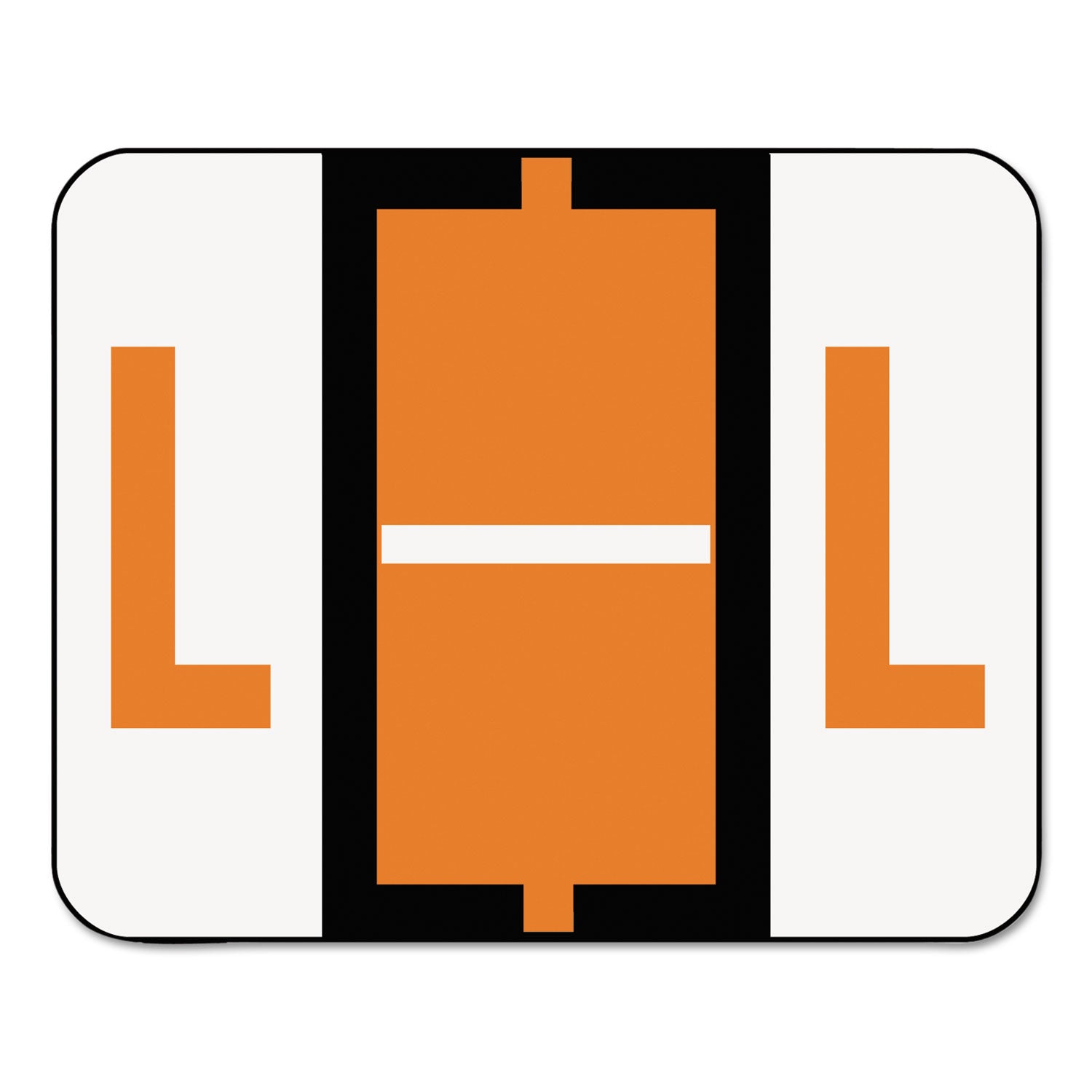 A-Z Color-Coded End Tab Filing Labels | L, Roll